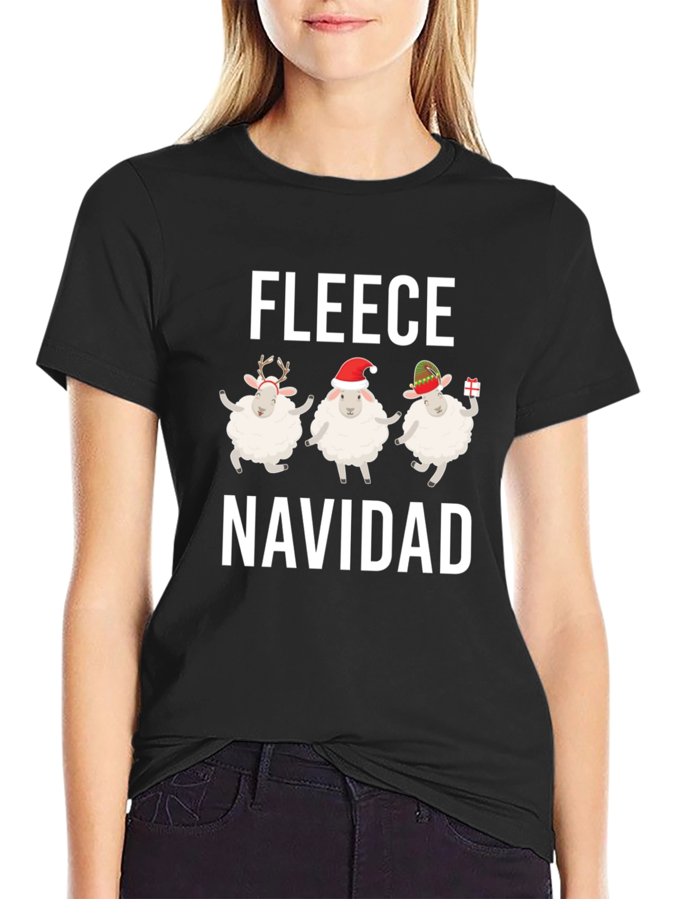 Fleece Navidad Christmas T-Shirt