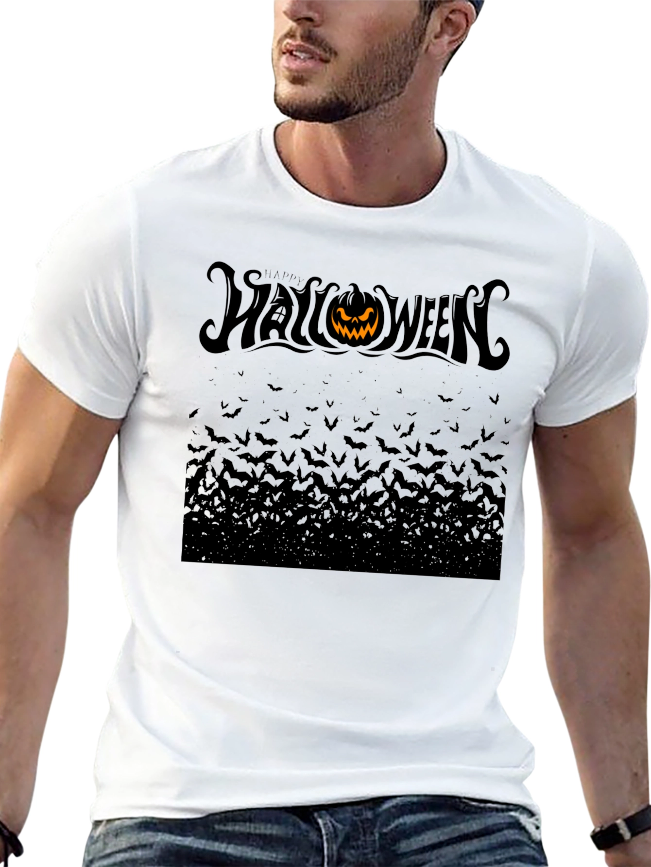 Halloween Bat T-Shirt - Spooky Season Apparel