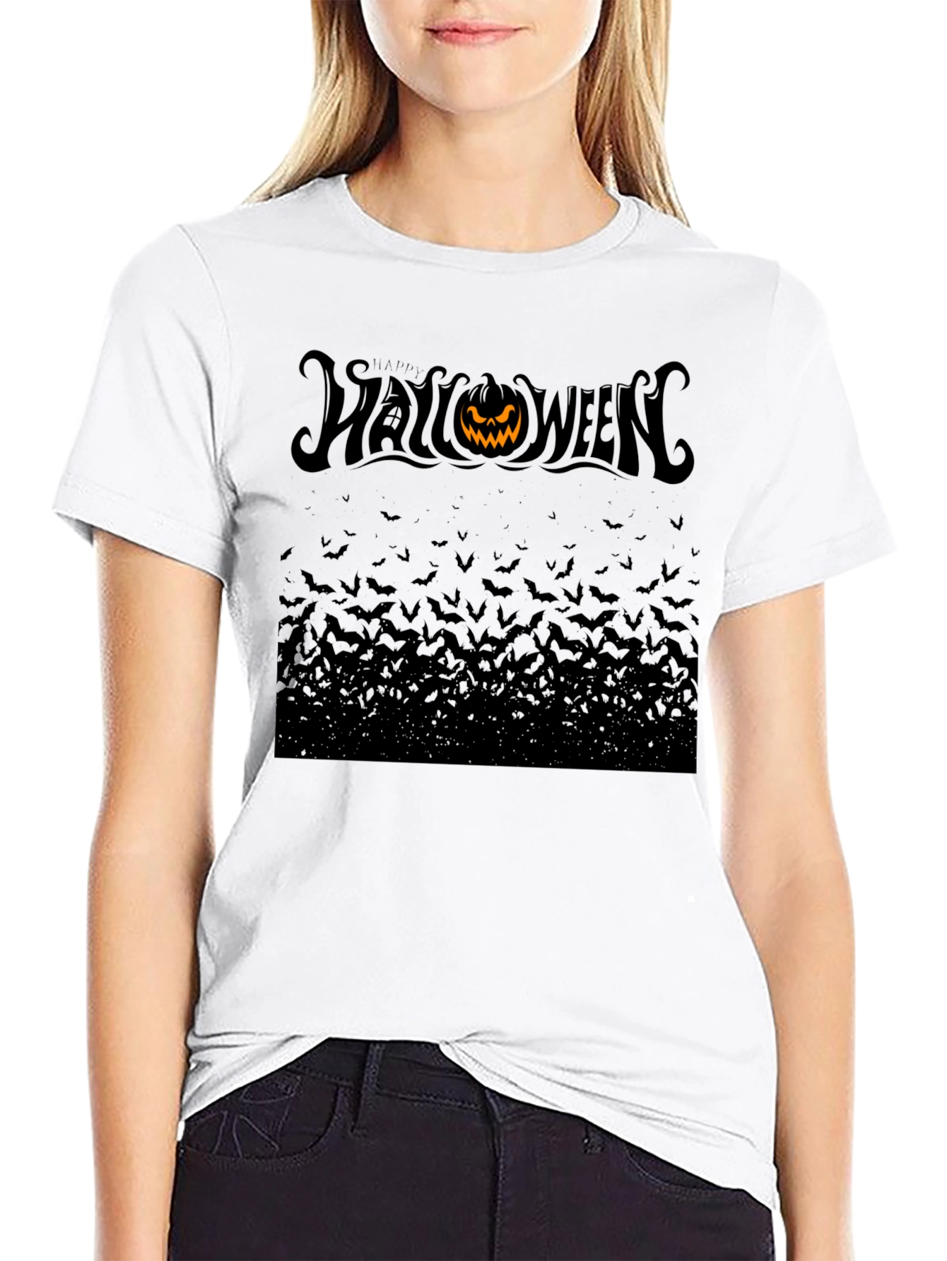 Halloween Bat T-Shirt - Spooky Season Apparel
