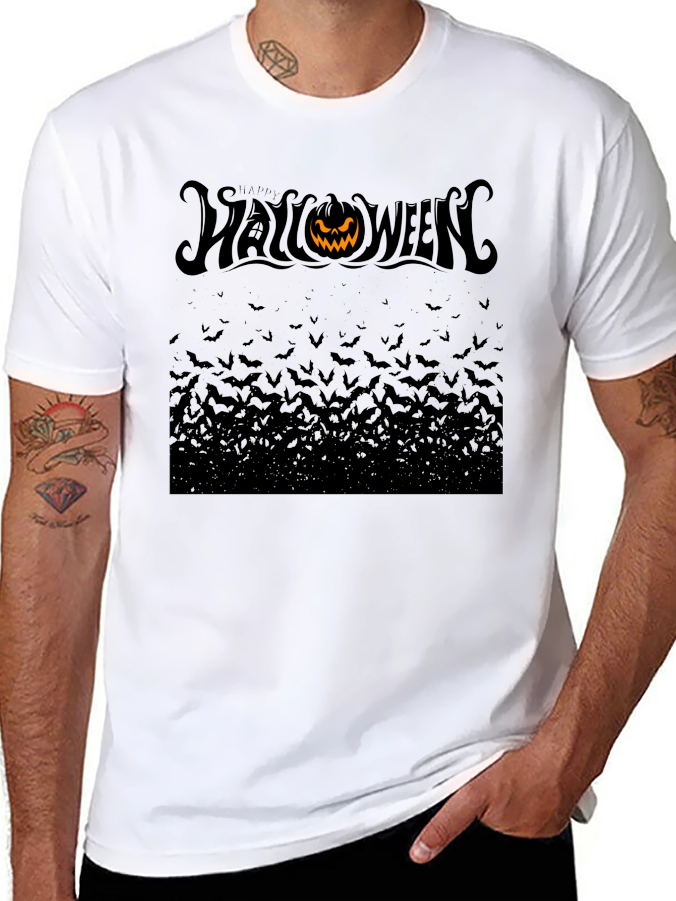 Halloween Bat T-Shirt - Spooky Season Apparel