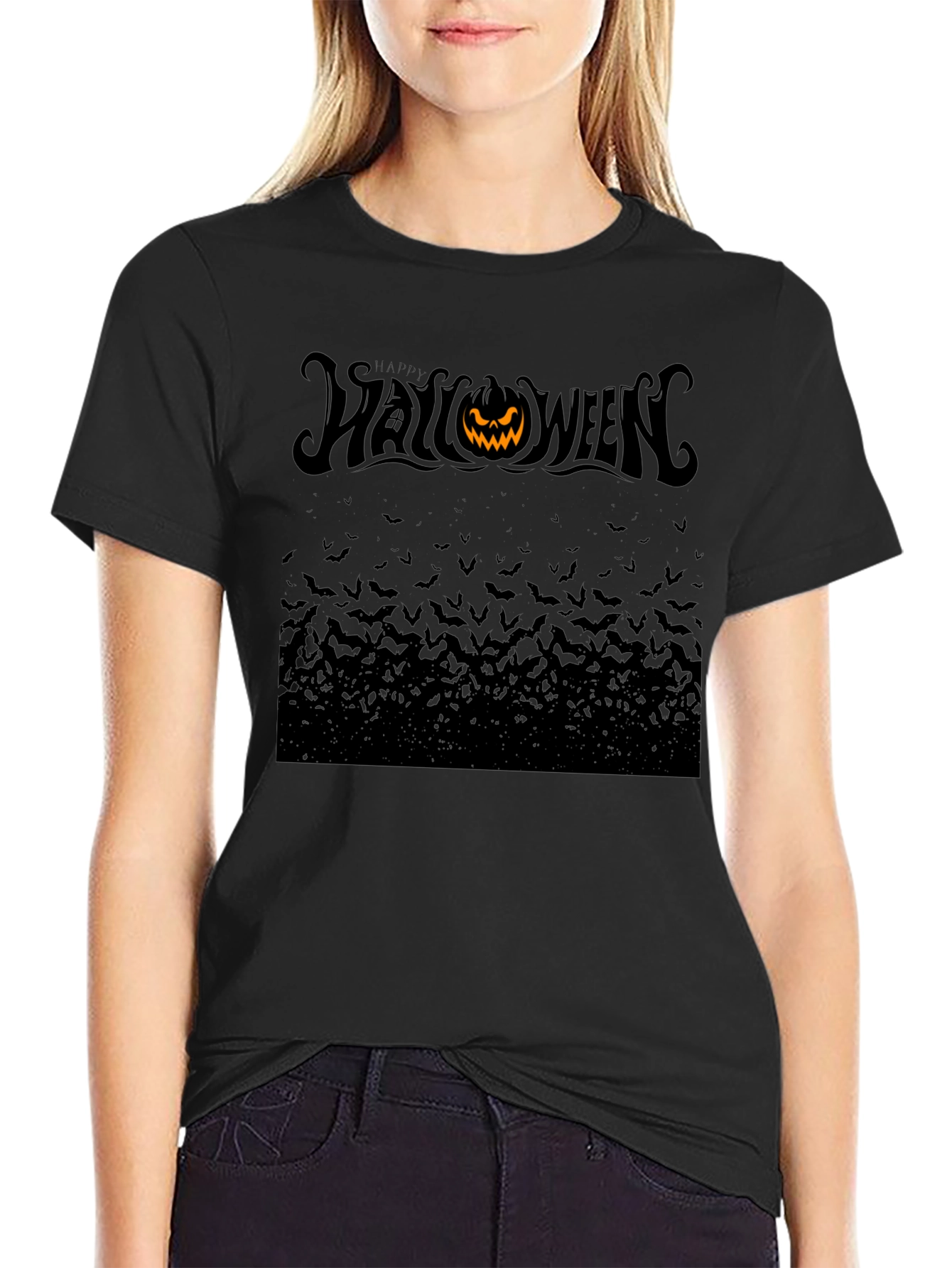 Halloween Bat T-Shirt - Spooky Season Apparel
