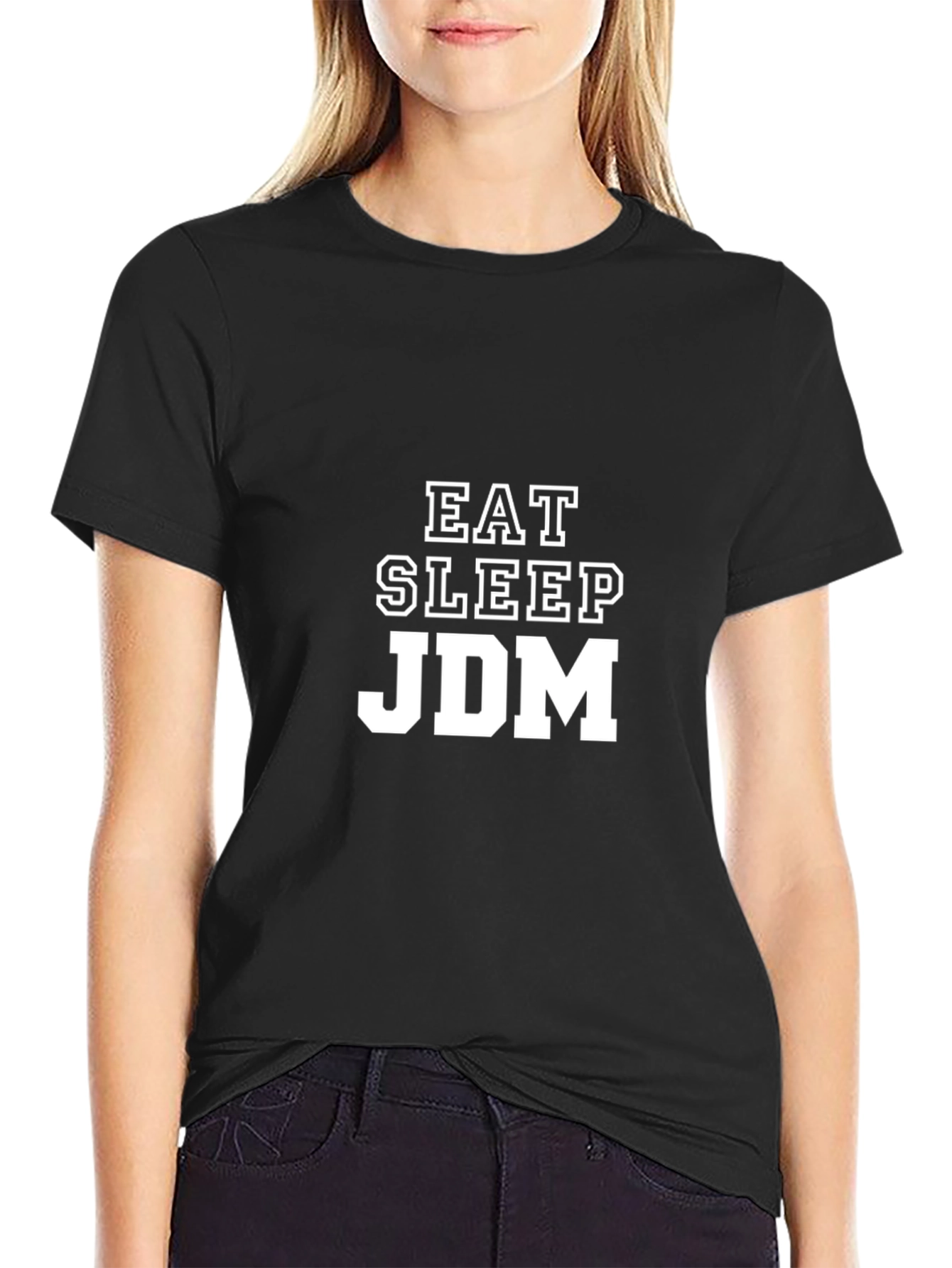 Eat Sleep JDM Graphic Tee - Black