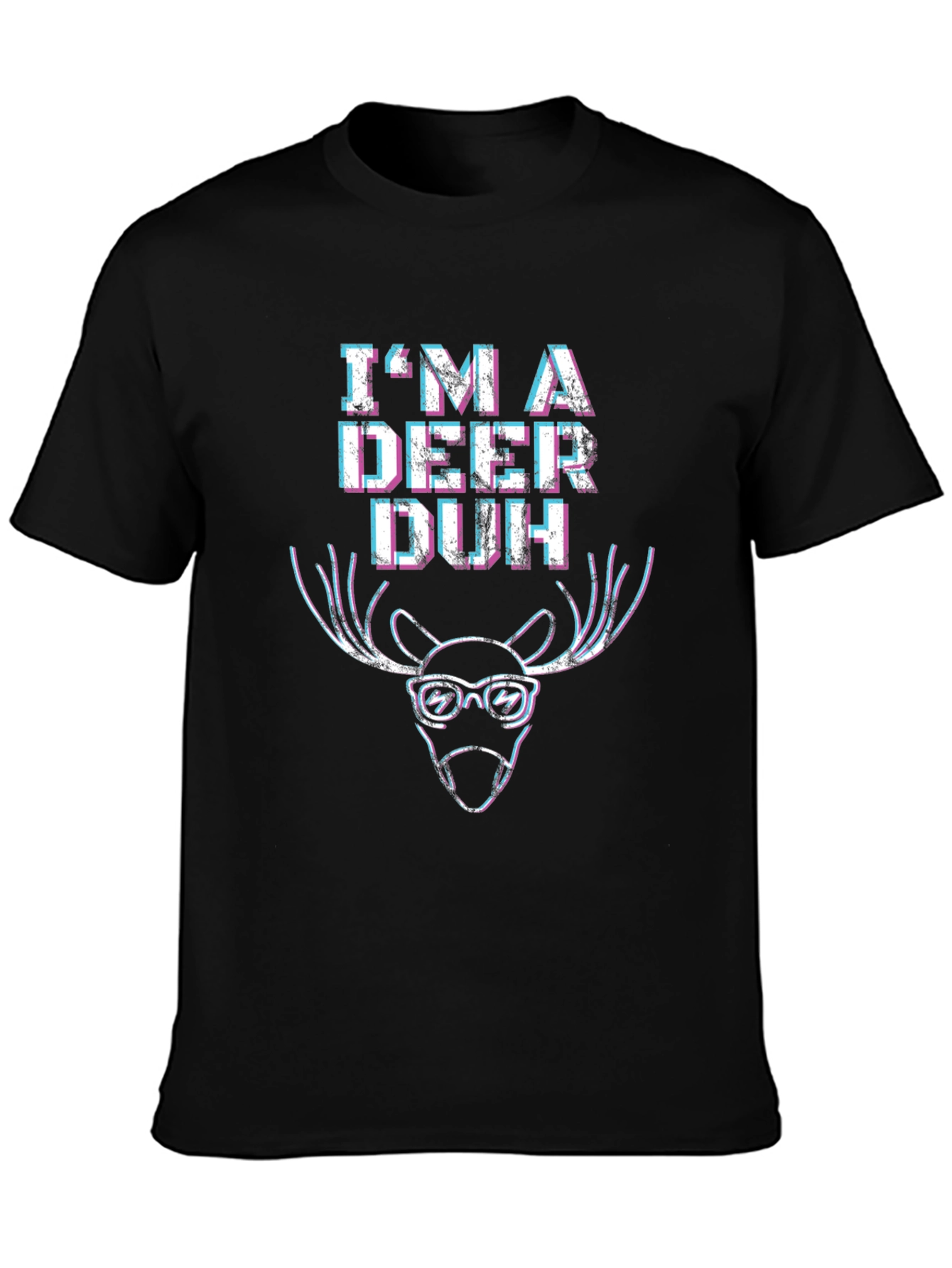 Im a Deer Duh Black T-Shirt