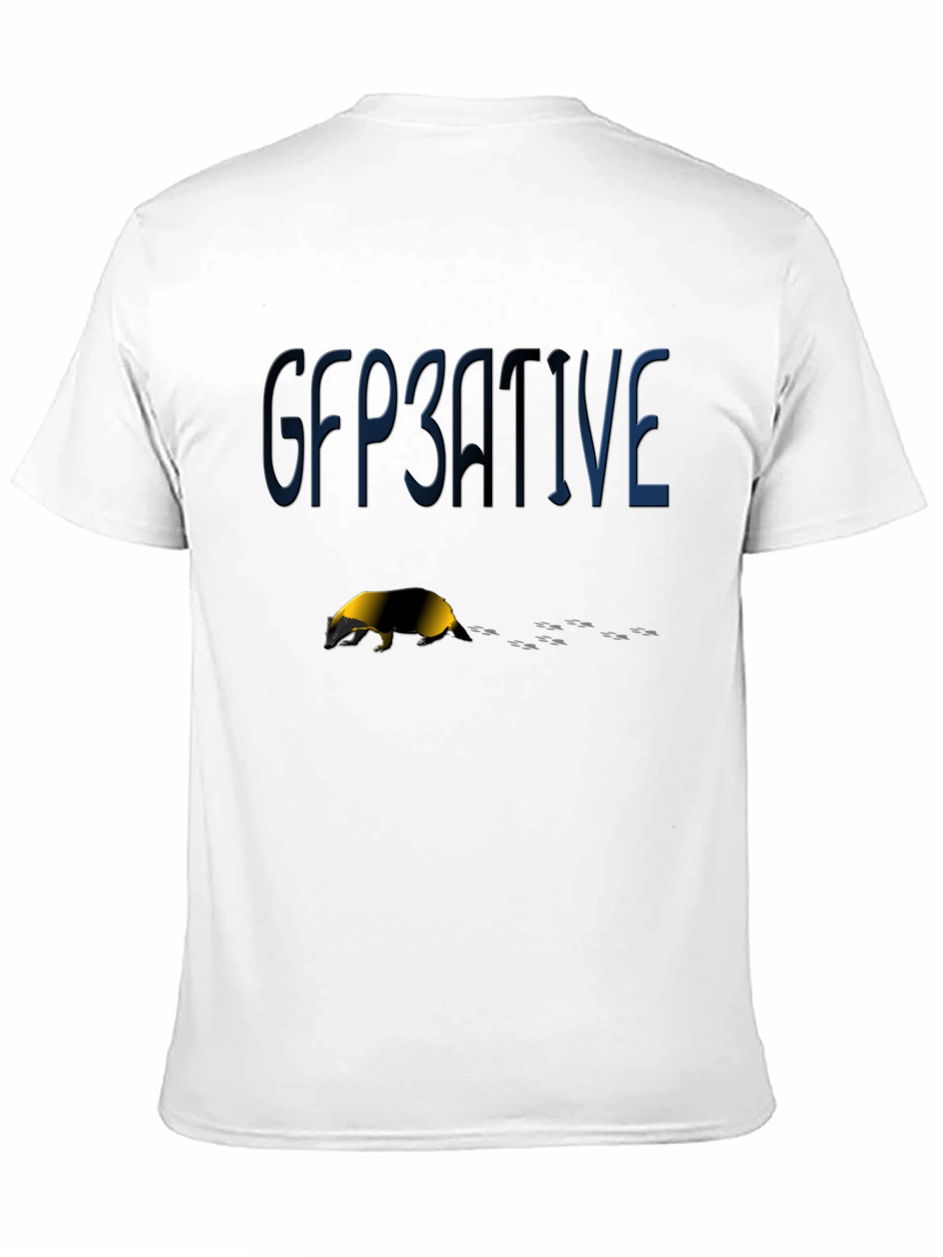 GFP3ATIVE Badger Graphic T-Shirt - Black