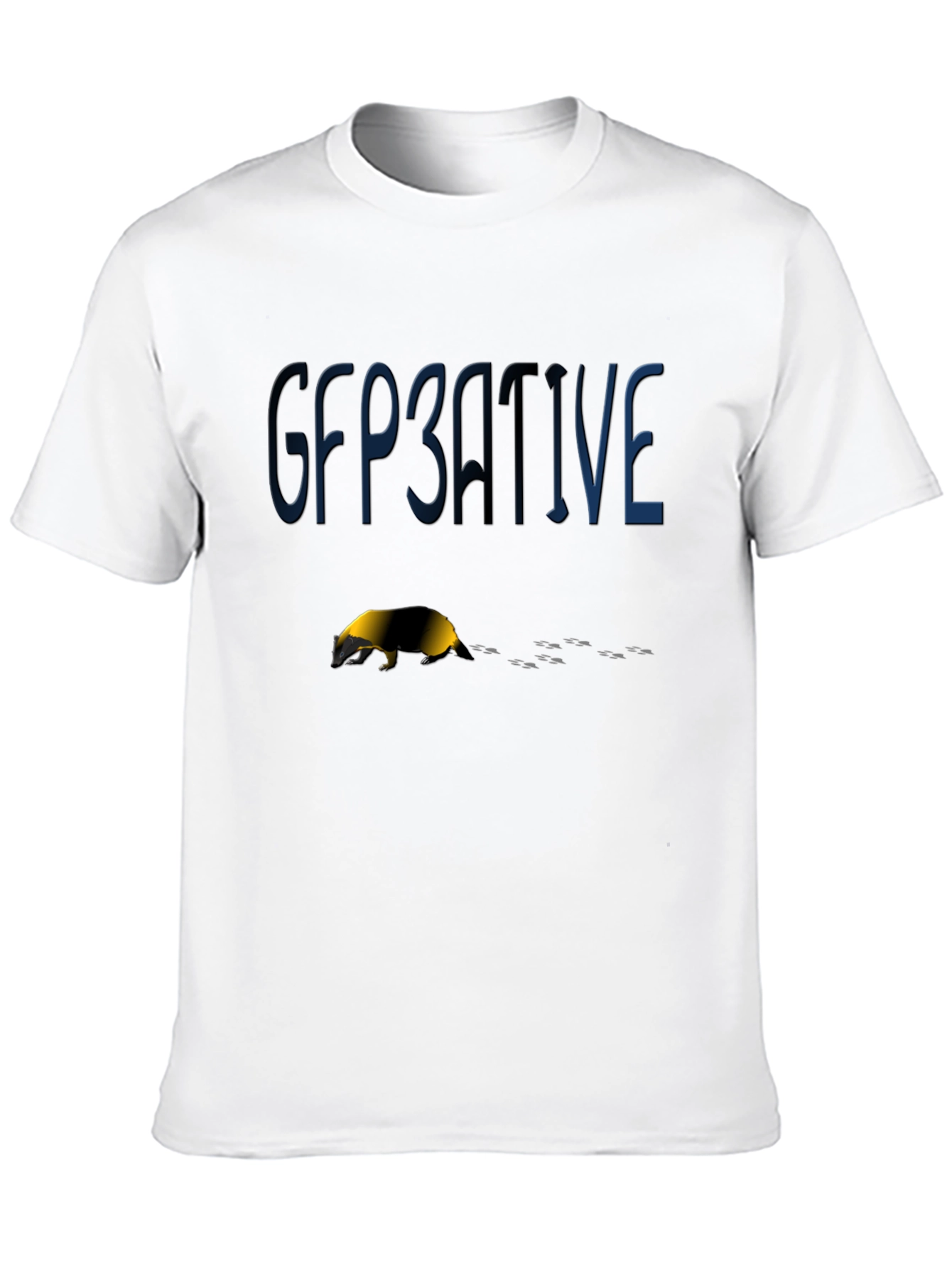 GFP3ATIVE Badger Graphic T-Shirt - Black