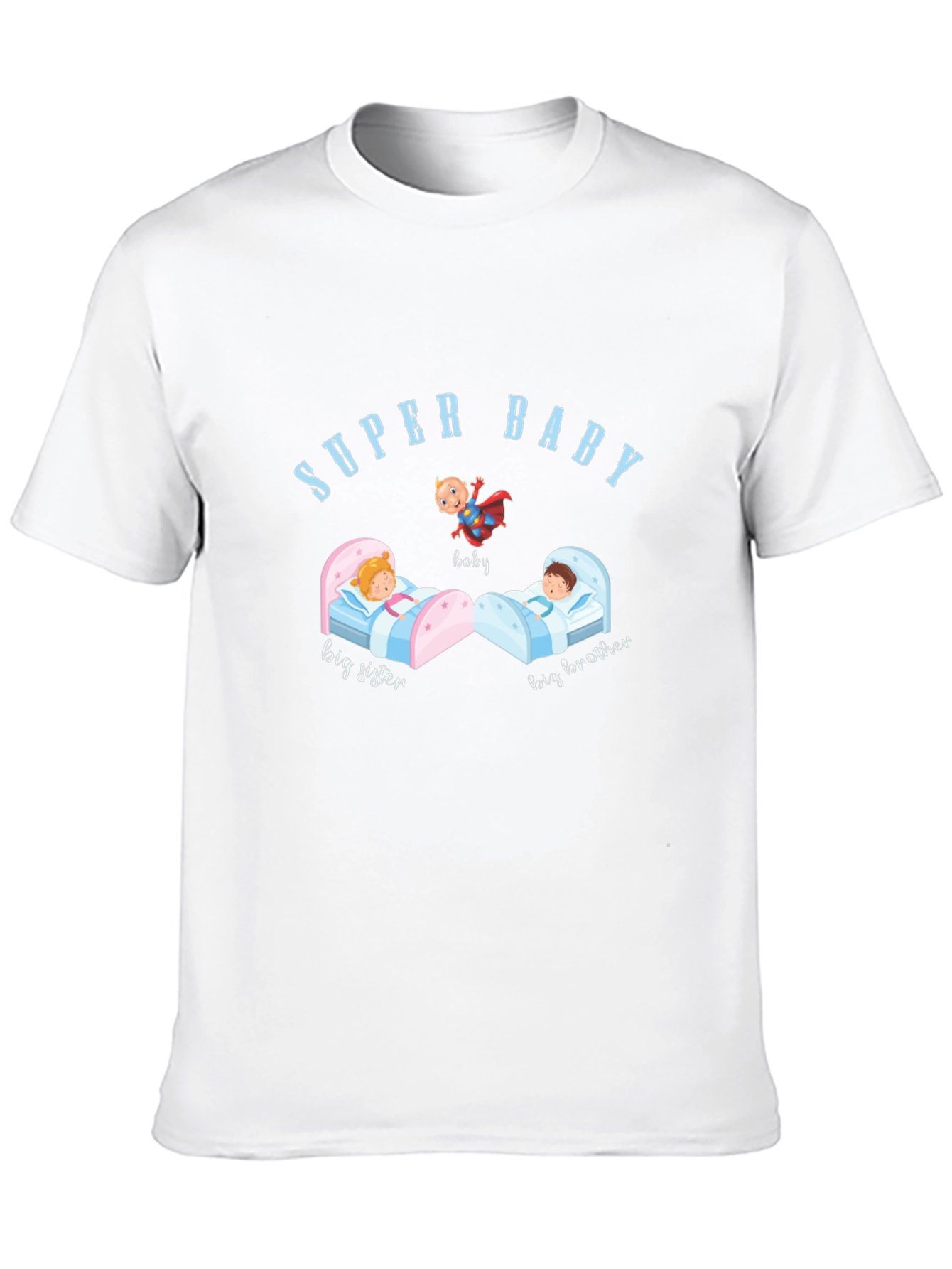 Super Baby Tee: Big Brother Sister Heroic Baby
