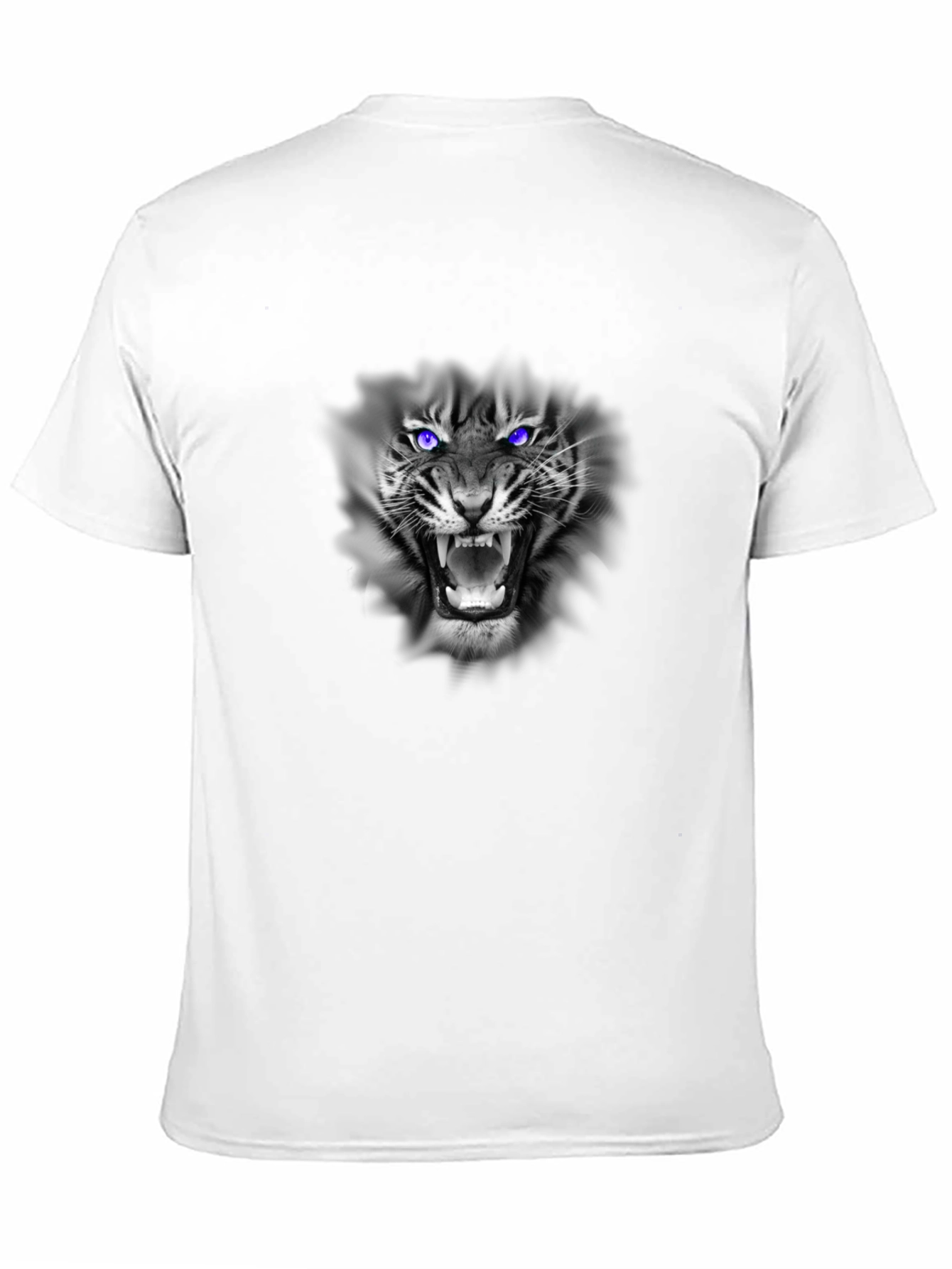 Tiger Graphic T-Shirt - Fierce Blue Eyes