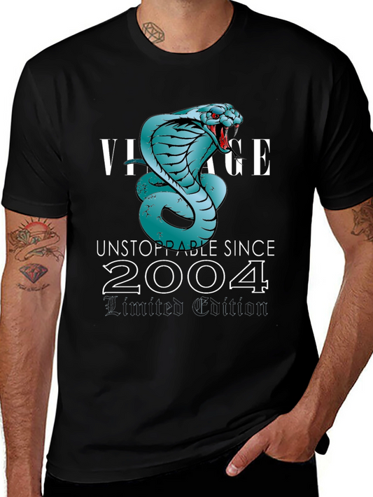 Vintage Unstoppable Since 2004 Limited Edition Snake T-Shirt