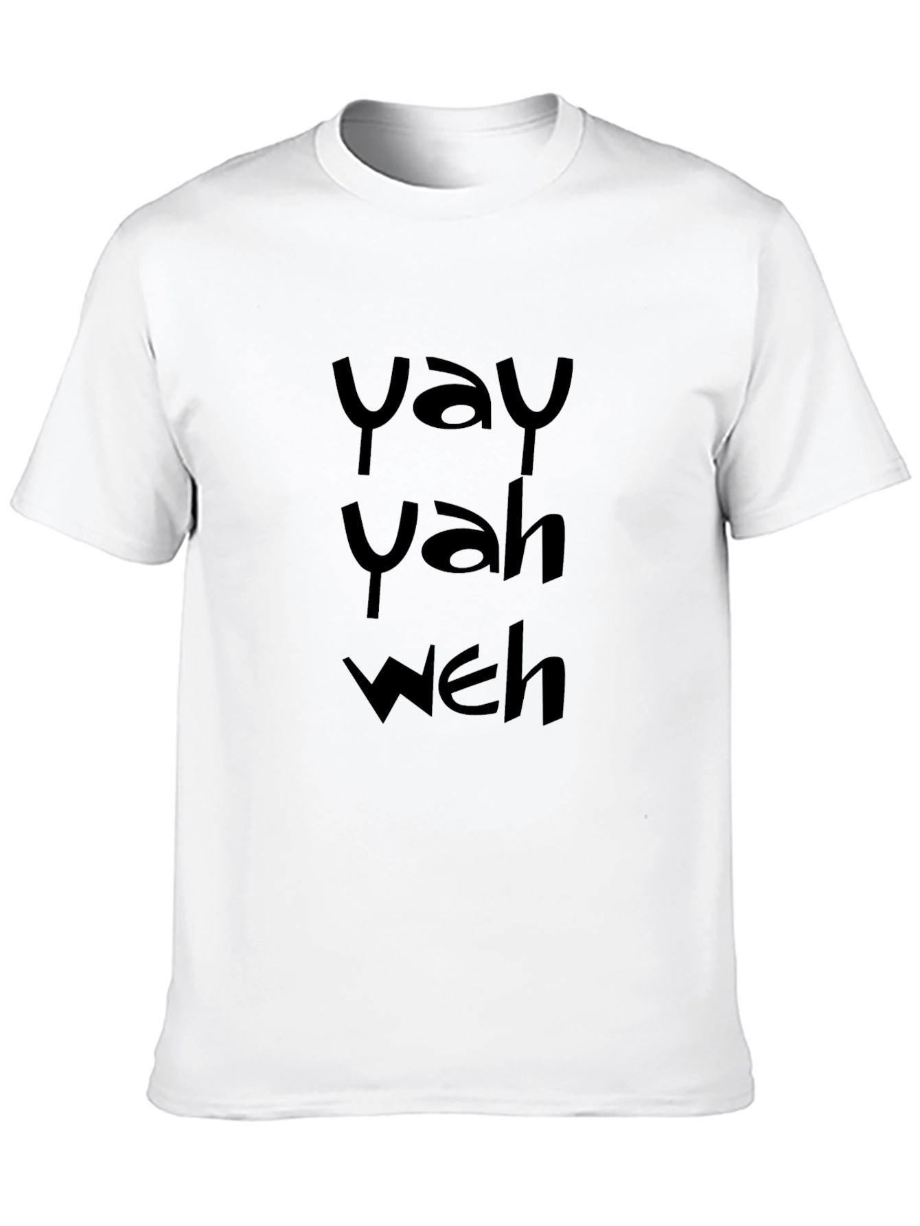 Yay Yah Weh Graphic Tee - Mens Black T-Shirt