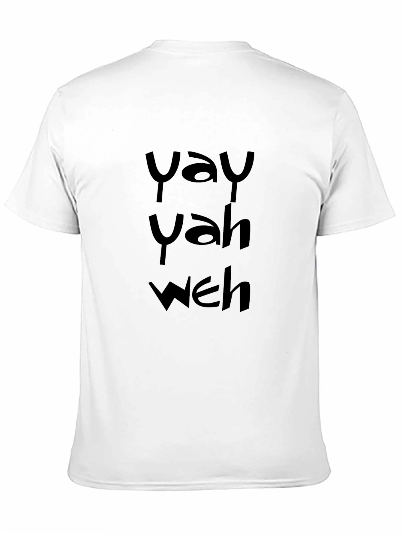 Yay Yah Weh Graphic Tee - Mens Black T-Shirt