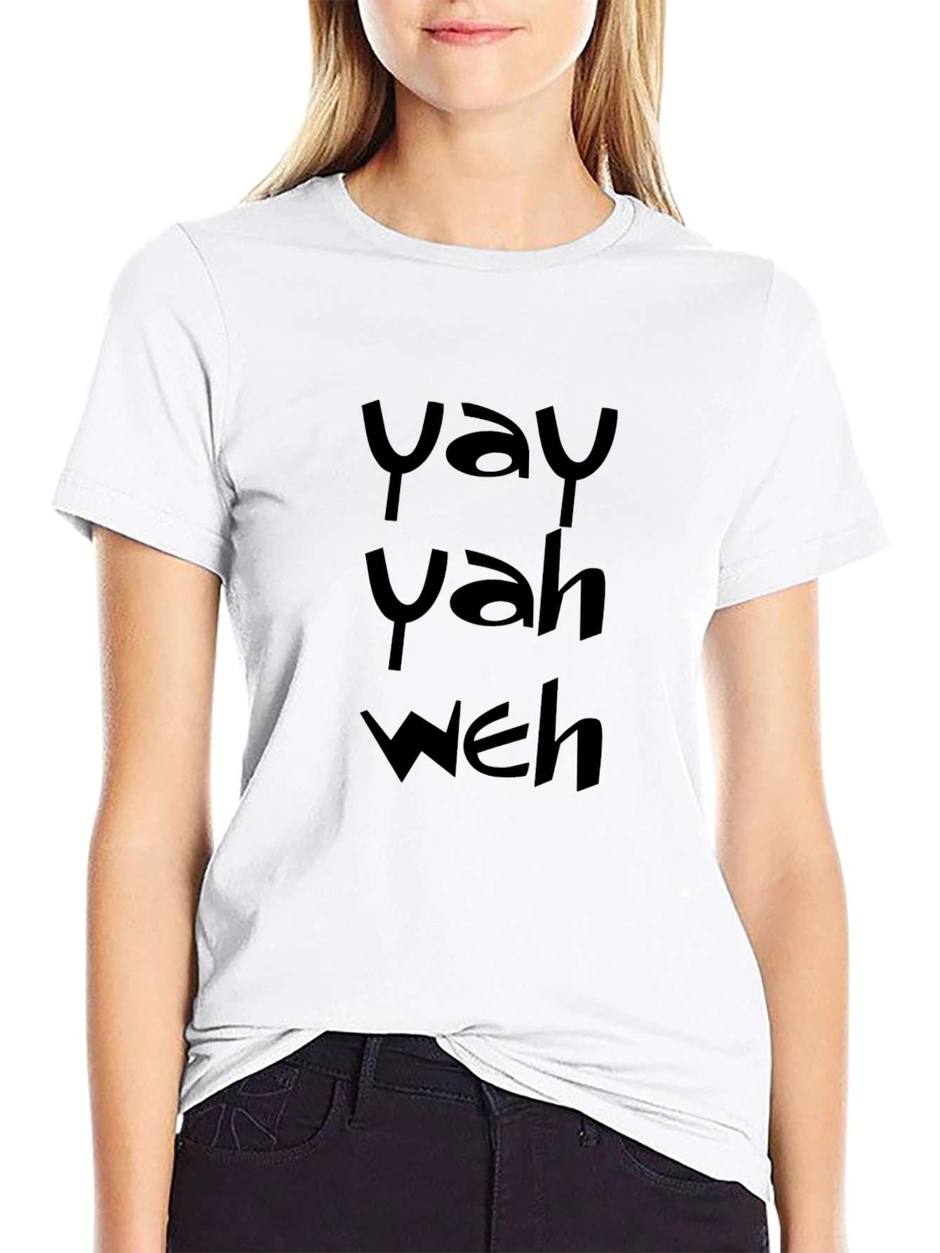 Yay Yah Weh Graphic Tee - Mens Black T-Shirt