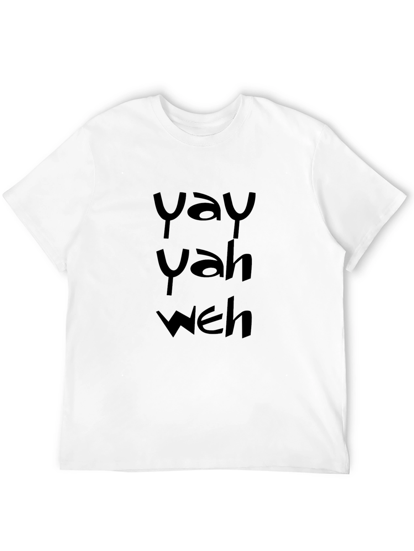 Yay Yah Weh Graphic Tee - Mens Black T-Shirt