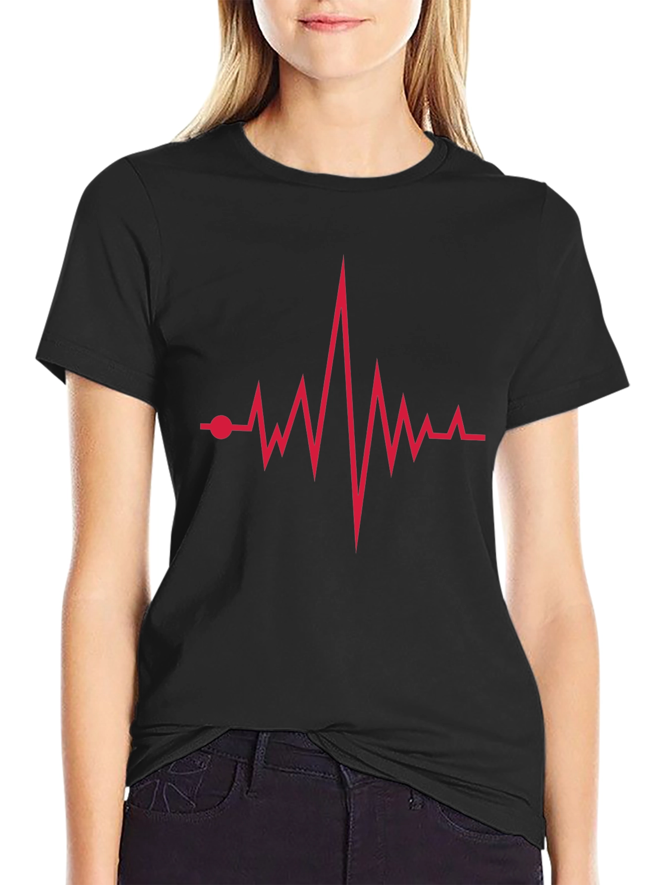 Heartbeat Graphic Tee - Modern Casual Style