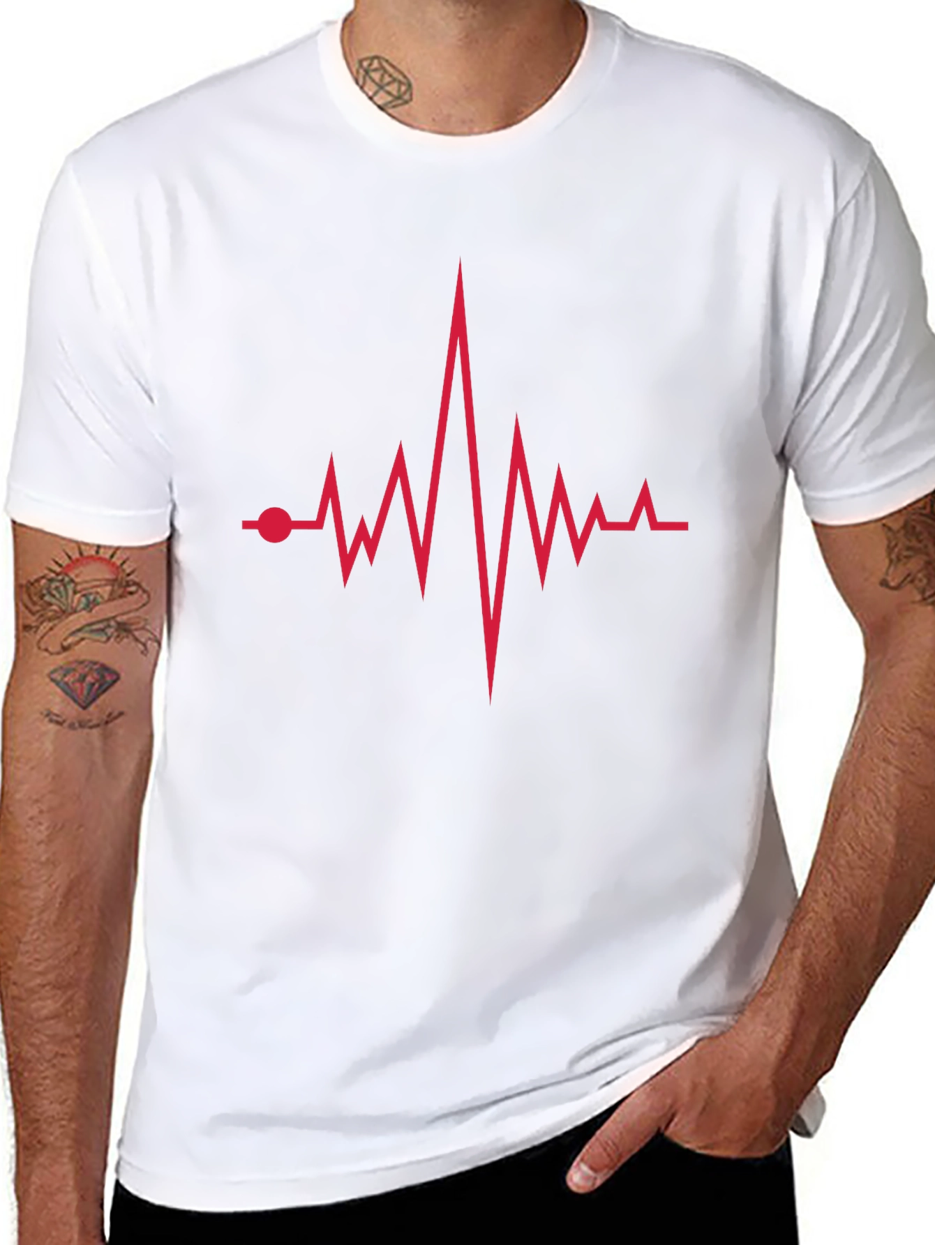 Heartbeat Graphic Tee - Modern Casual Style