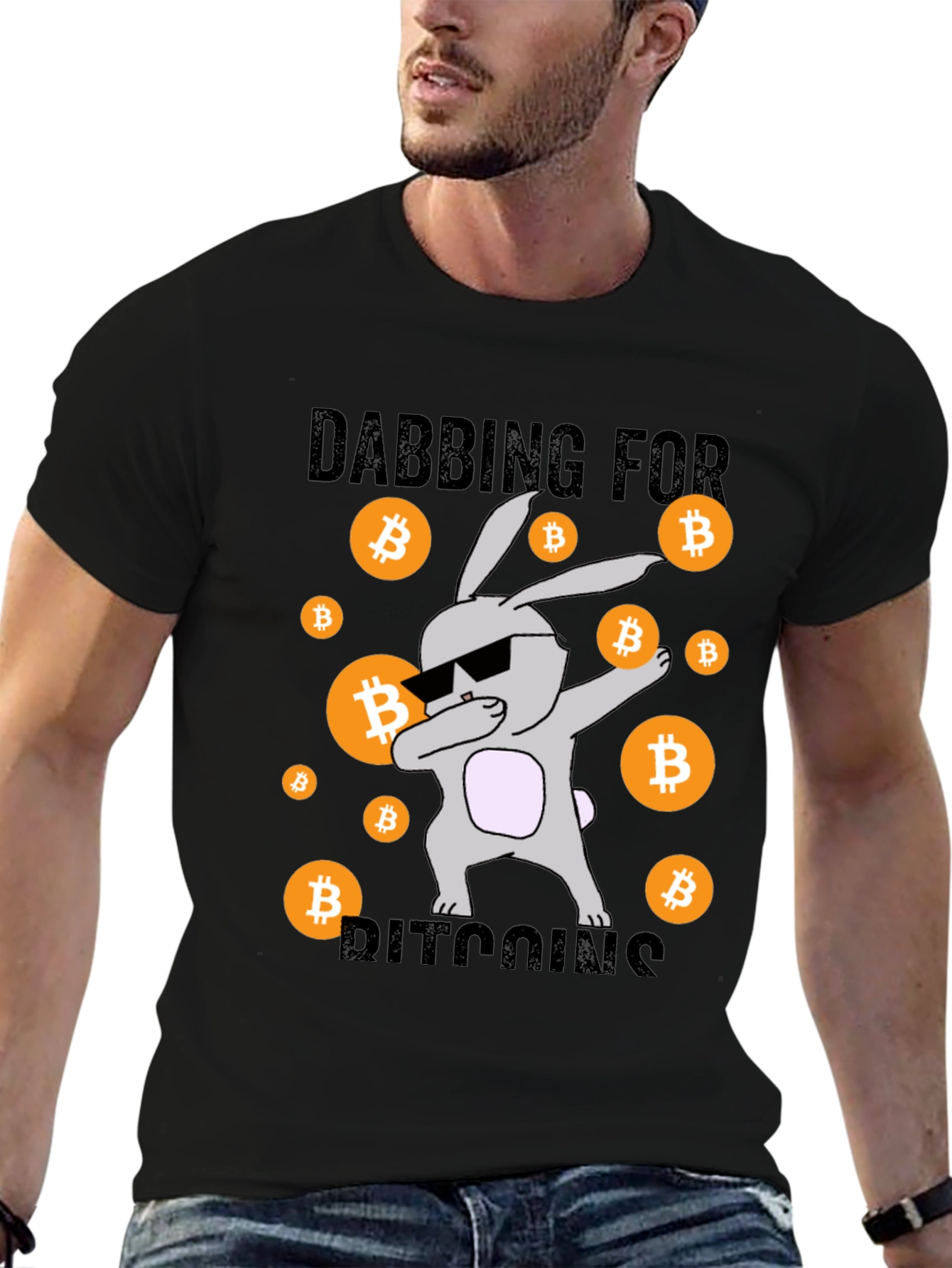 Dabbing for Bitcoins Graphic Tee