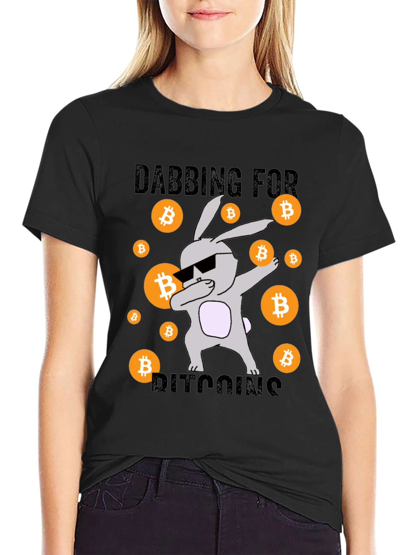 Dabbing for Bitcoins Graphic Tee