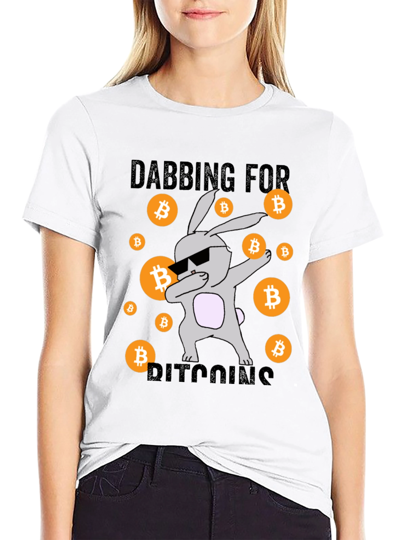 Dabbing for Bitcoins Graphic Tee