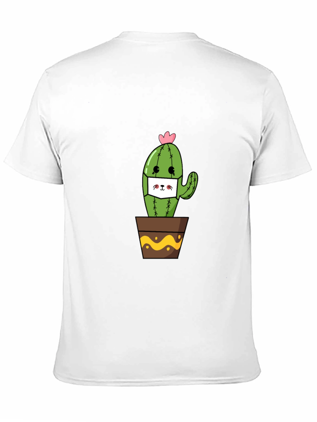 Cute Cactus Face Mask T-Shirt