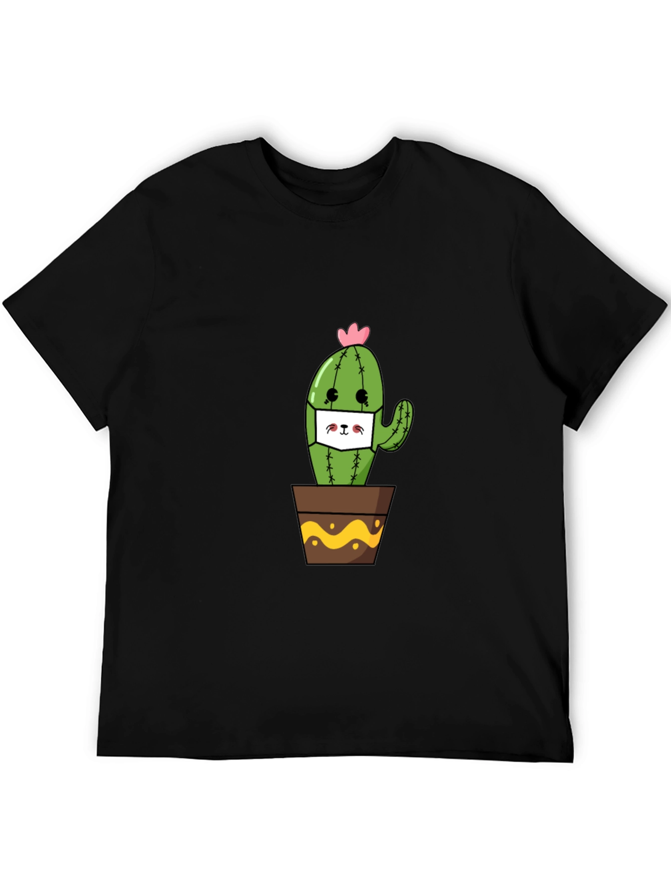 Cute Cactus Face Mask T-Shirt