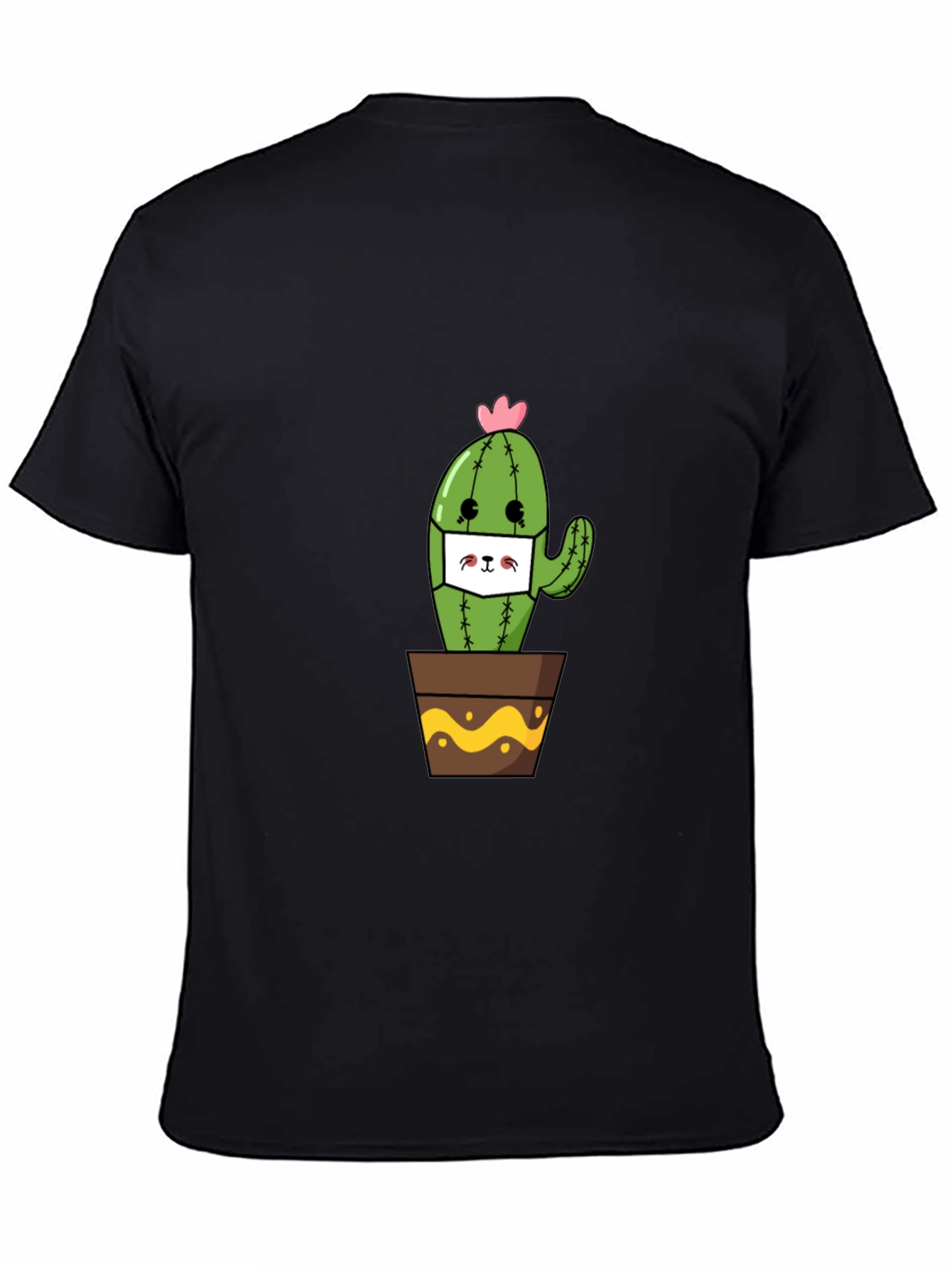 Cute Cactus Face Mask T-Shirt