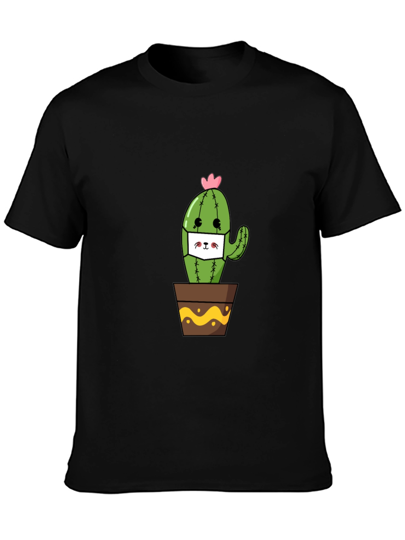 Cute Cactus Face Mask T-Shirt