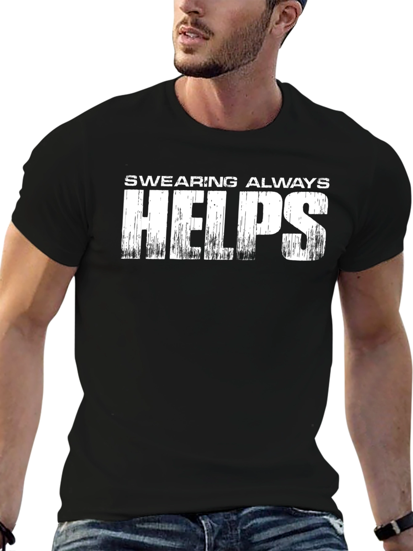 Swearing Always Helps Graphic Tee