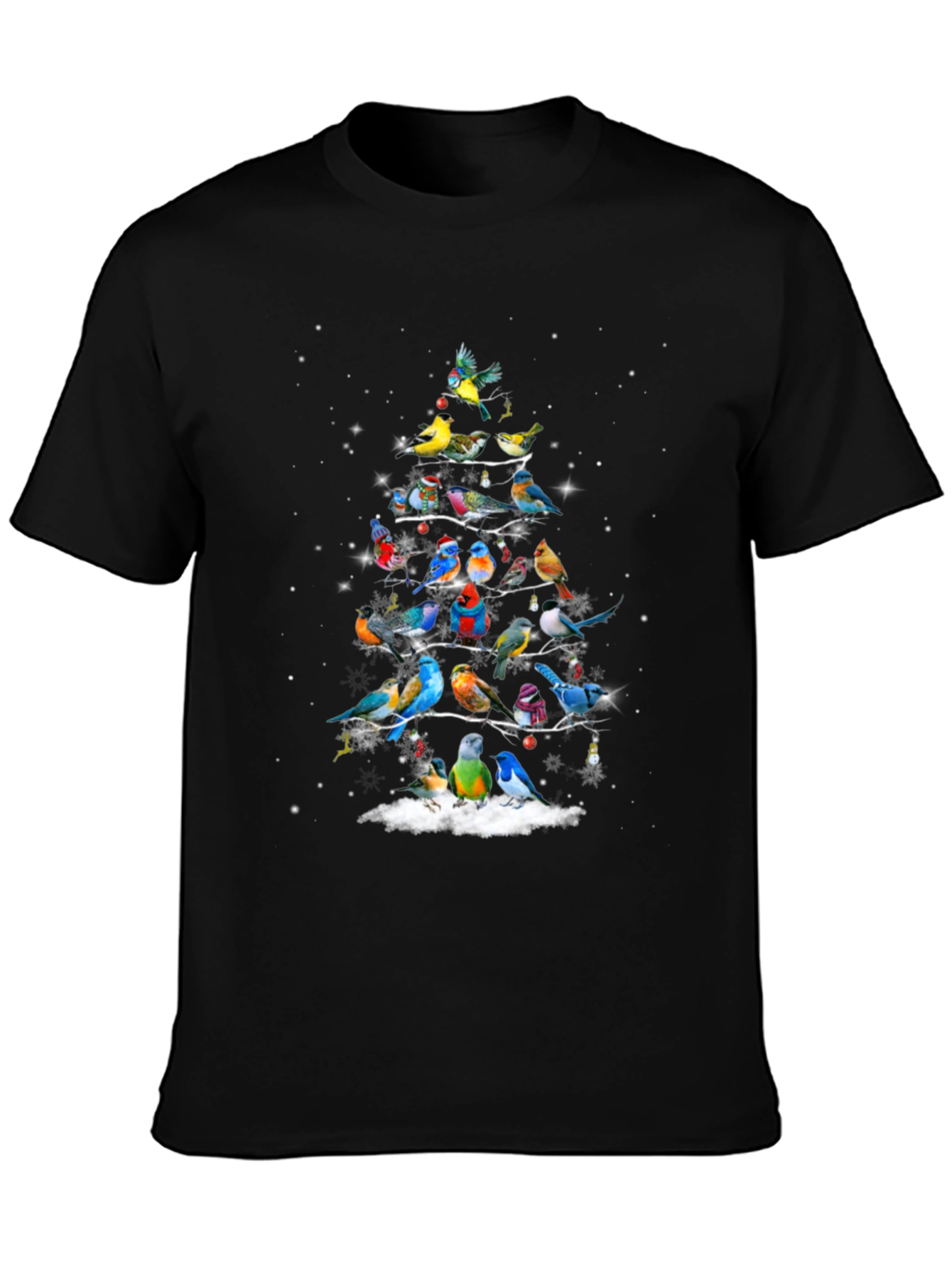 Bird Christmas Tree T-Shirt