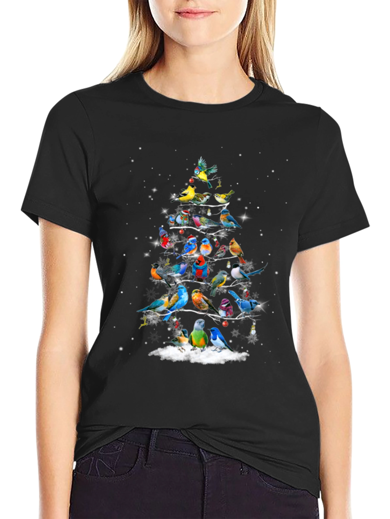 Bird Christmas Tree T-Shirt