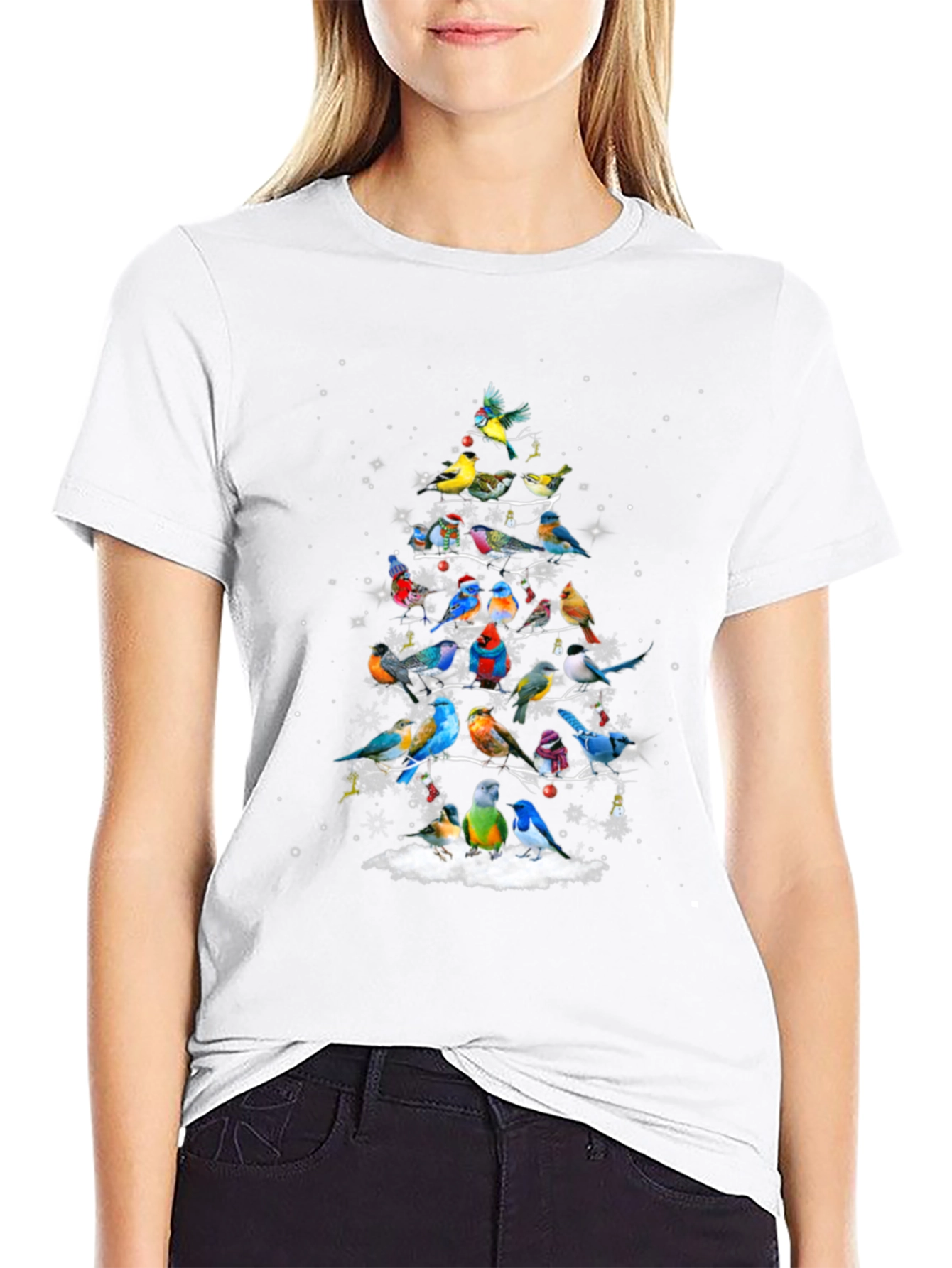 Bird Christmas Tree T-Shirt