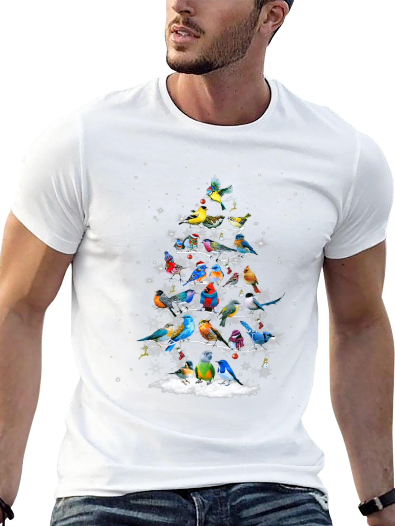 Bird Christmas Tree T-Shirt