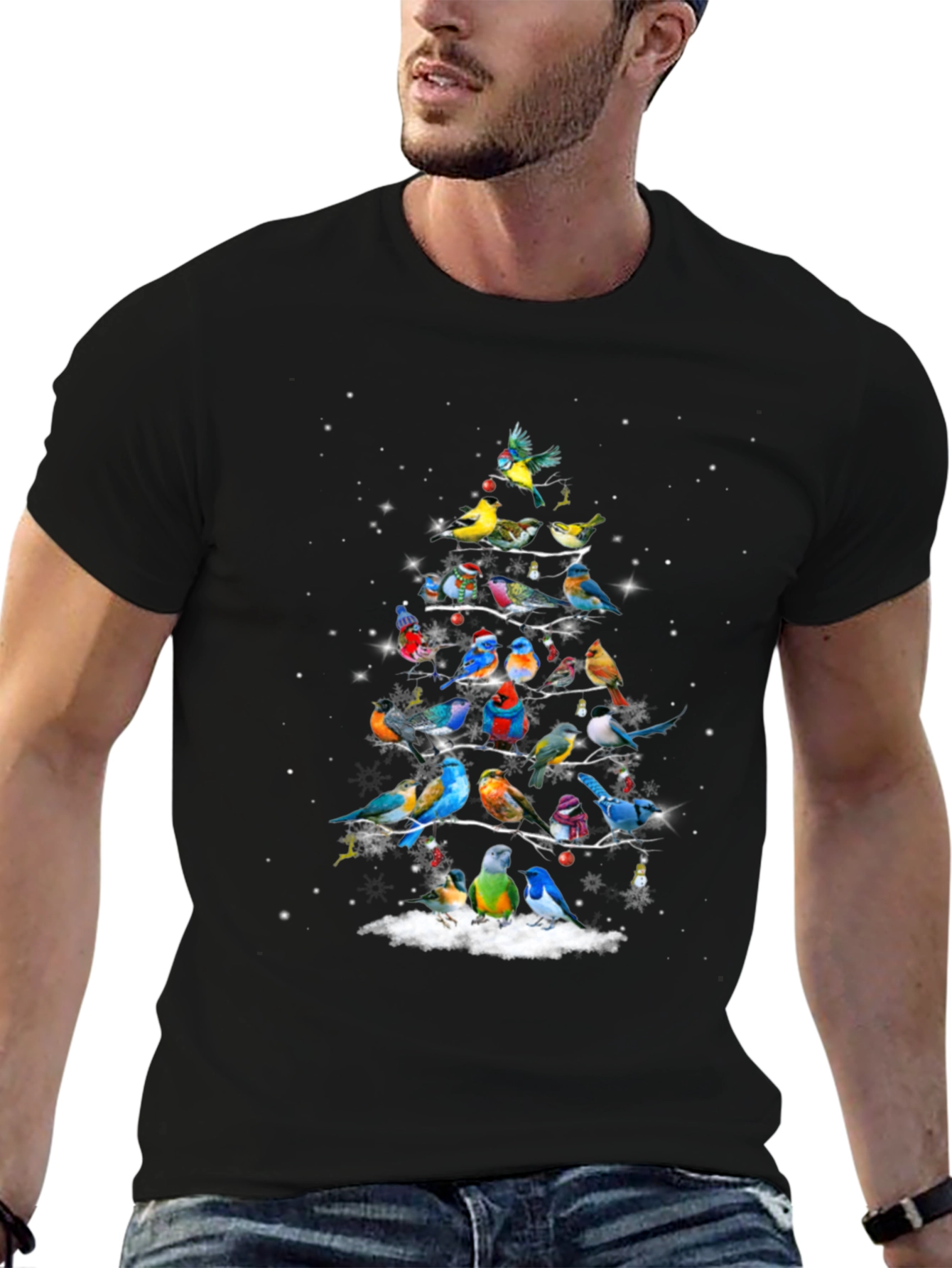 Bird Christmas Tree T-Shirt