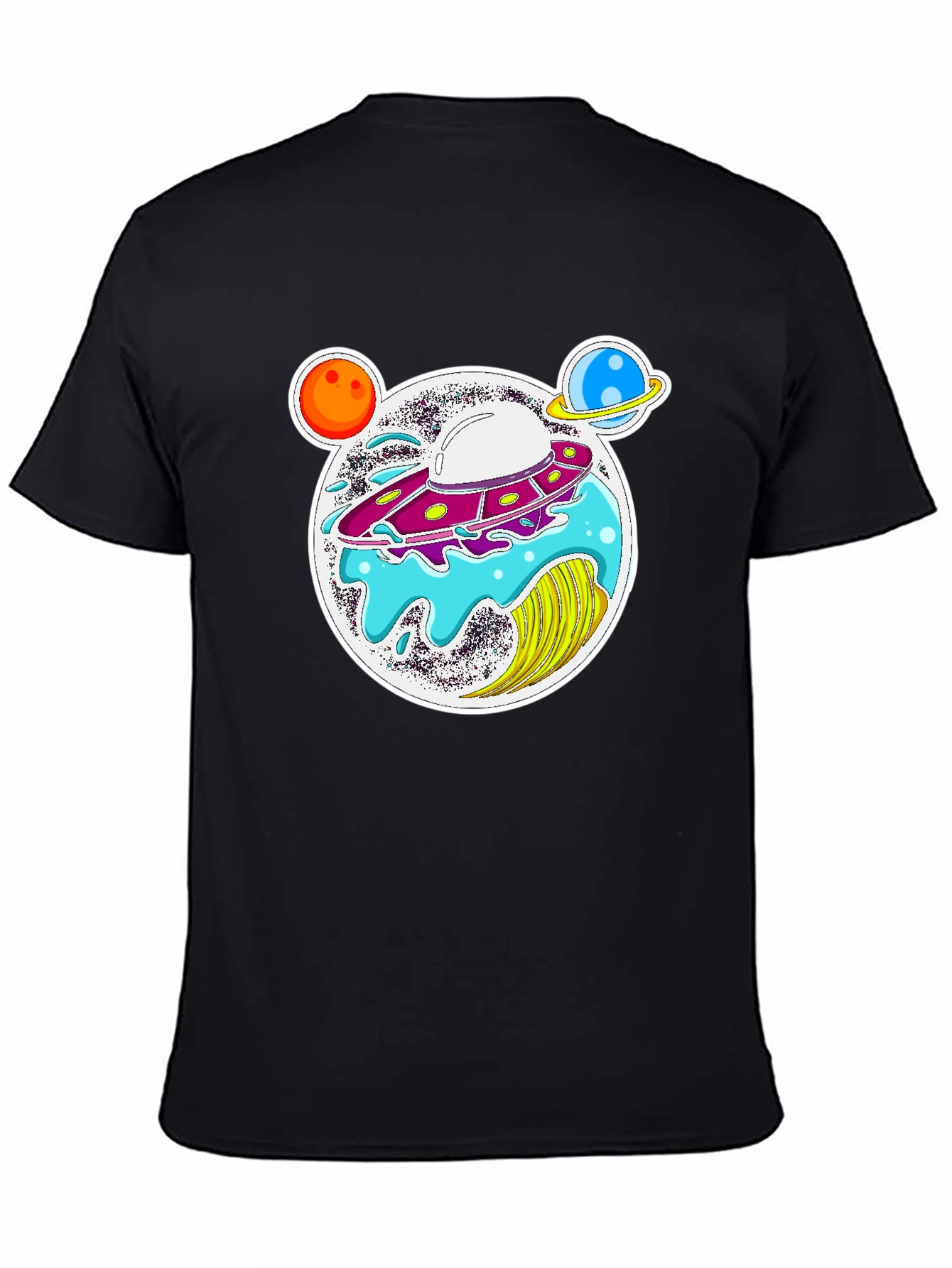 UFO Planets Graphic T-Shirt