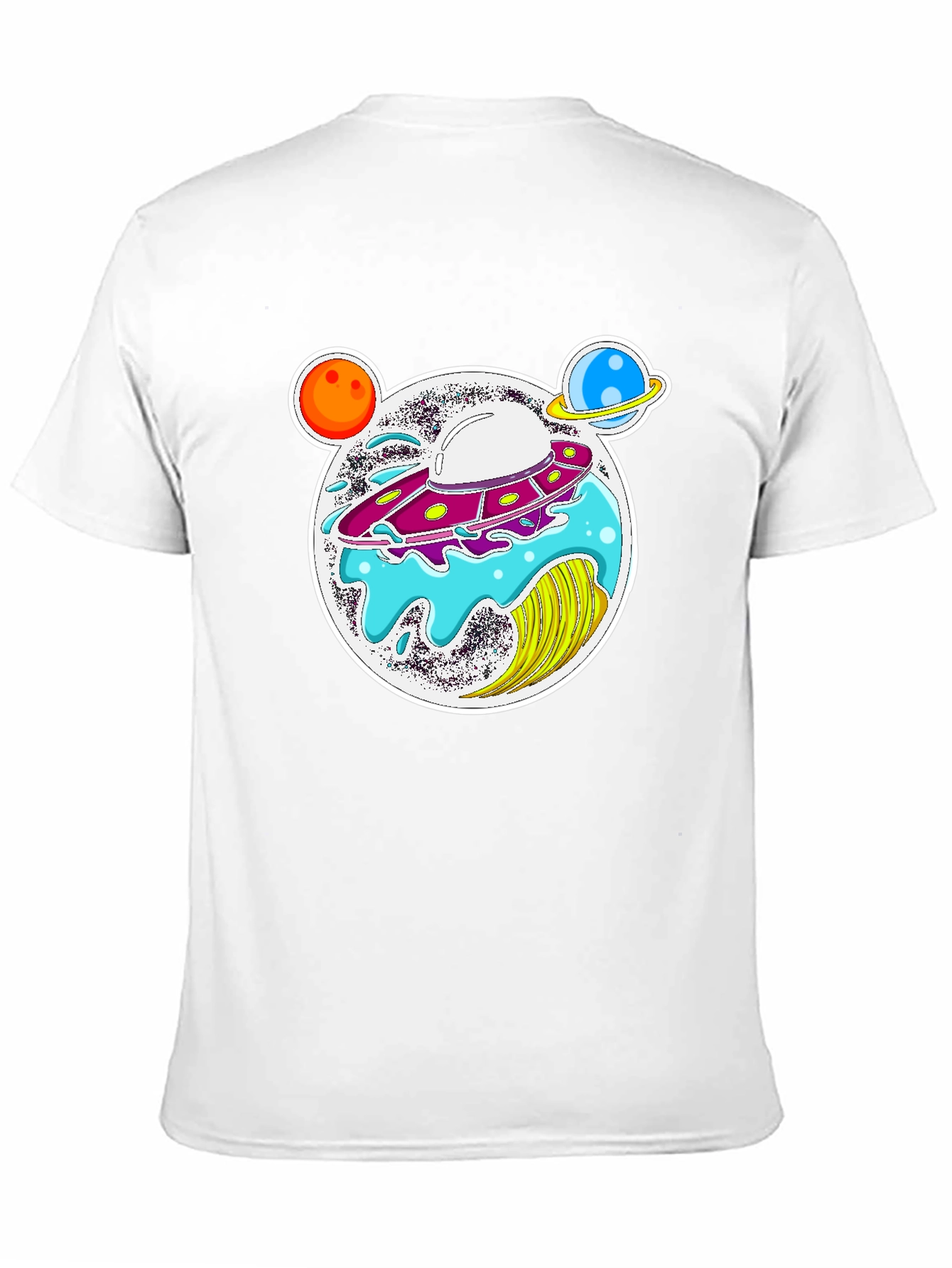 UFO Planets Graphic T-Shirt
