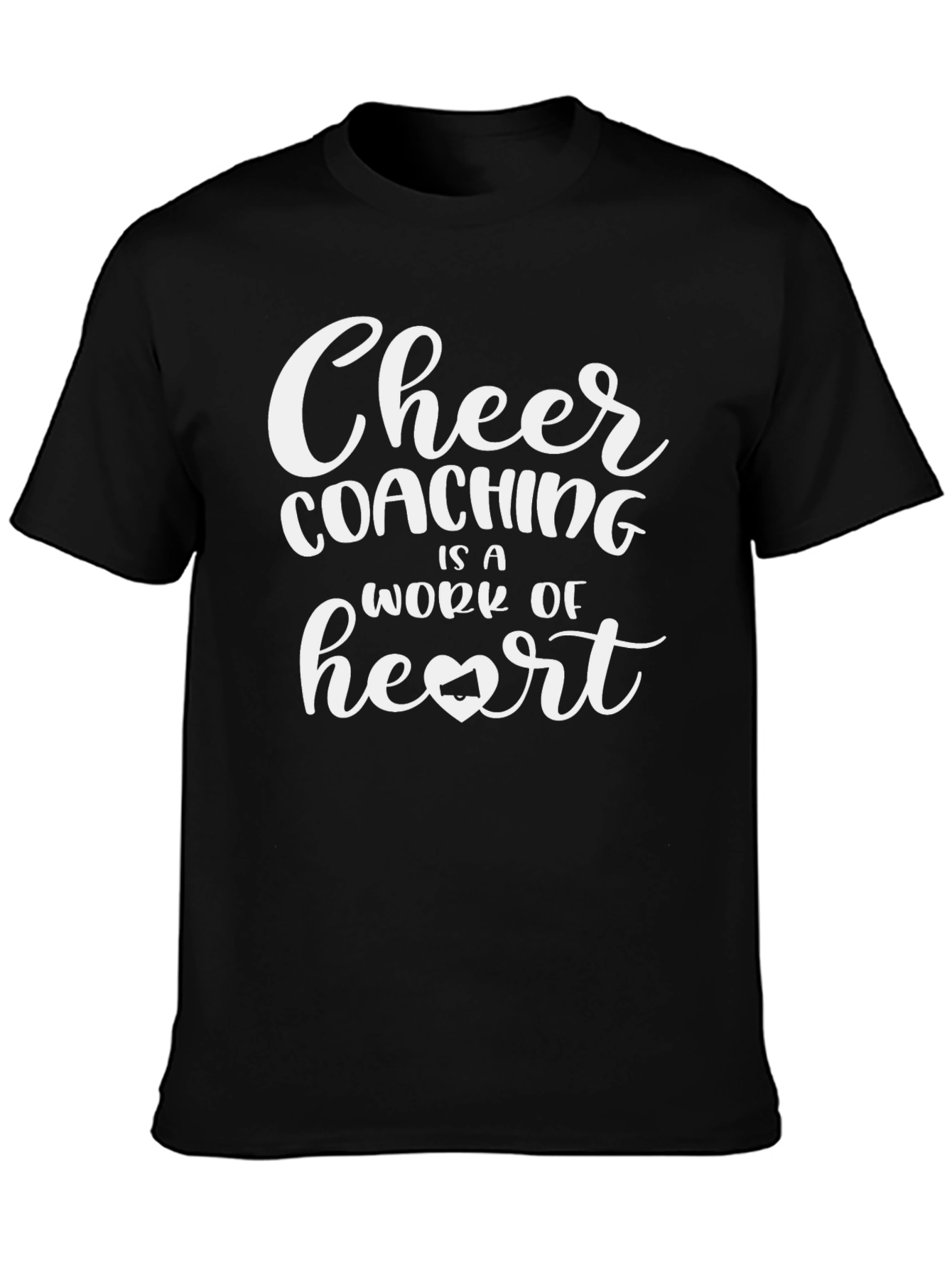Cheer Coaching Heart T-Shirt