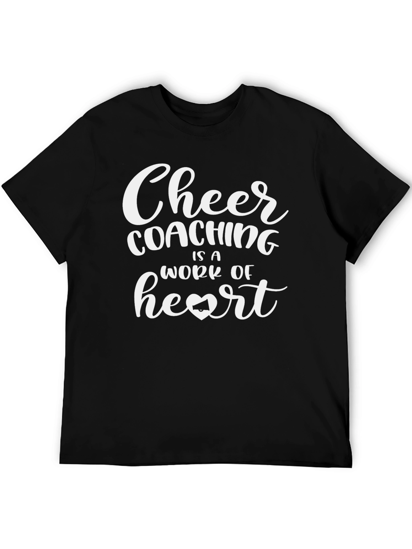 Cheer Coaching Heart T-Shirt