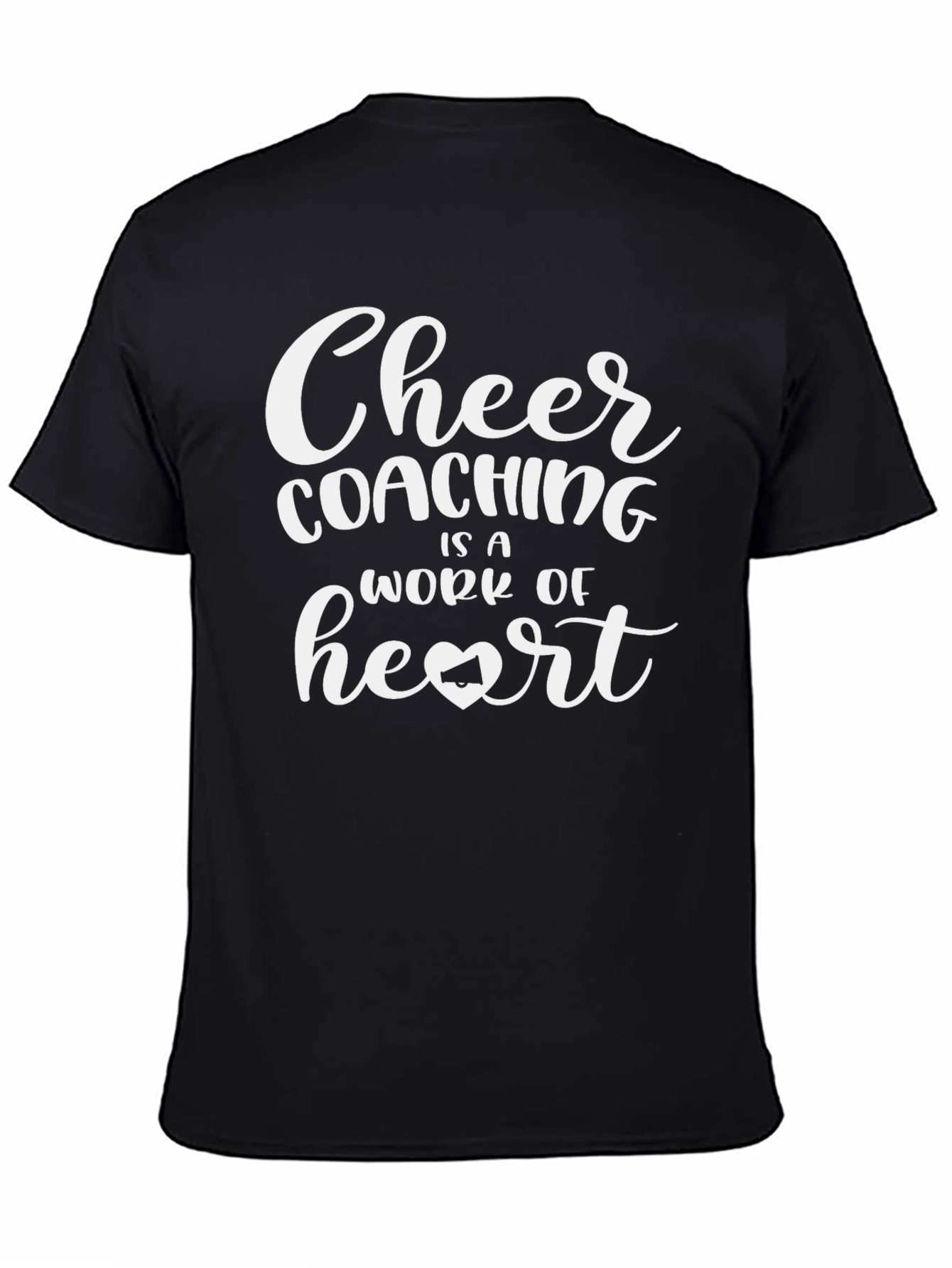 Cheer Coaching Heart T-Shirt
