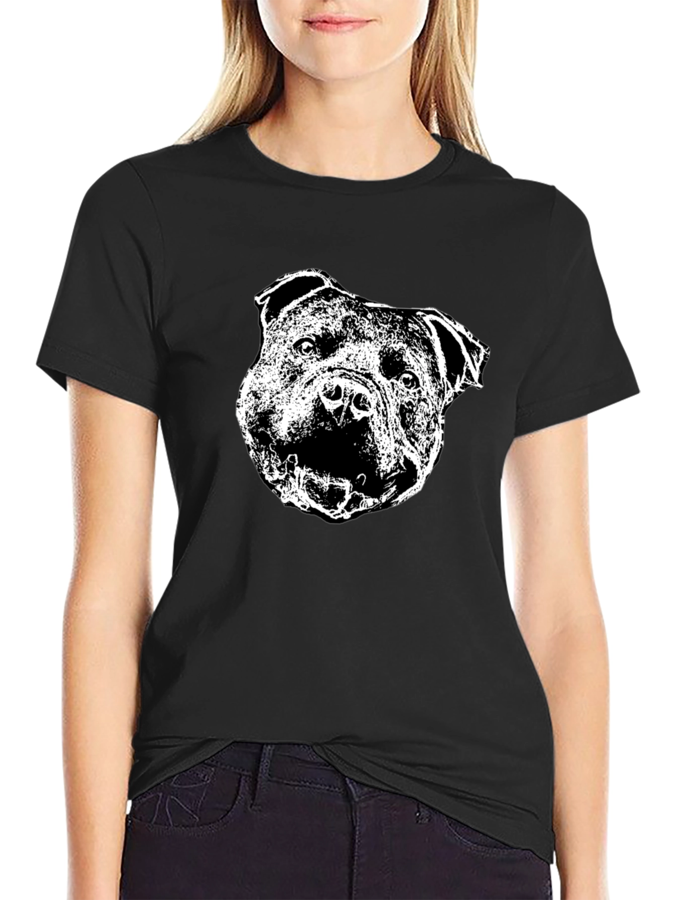 Pitbull Dog Graphic T-Shirt