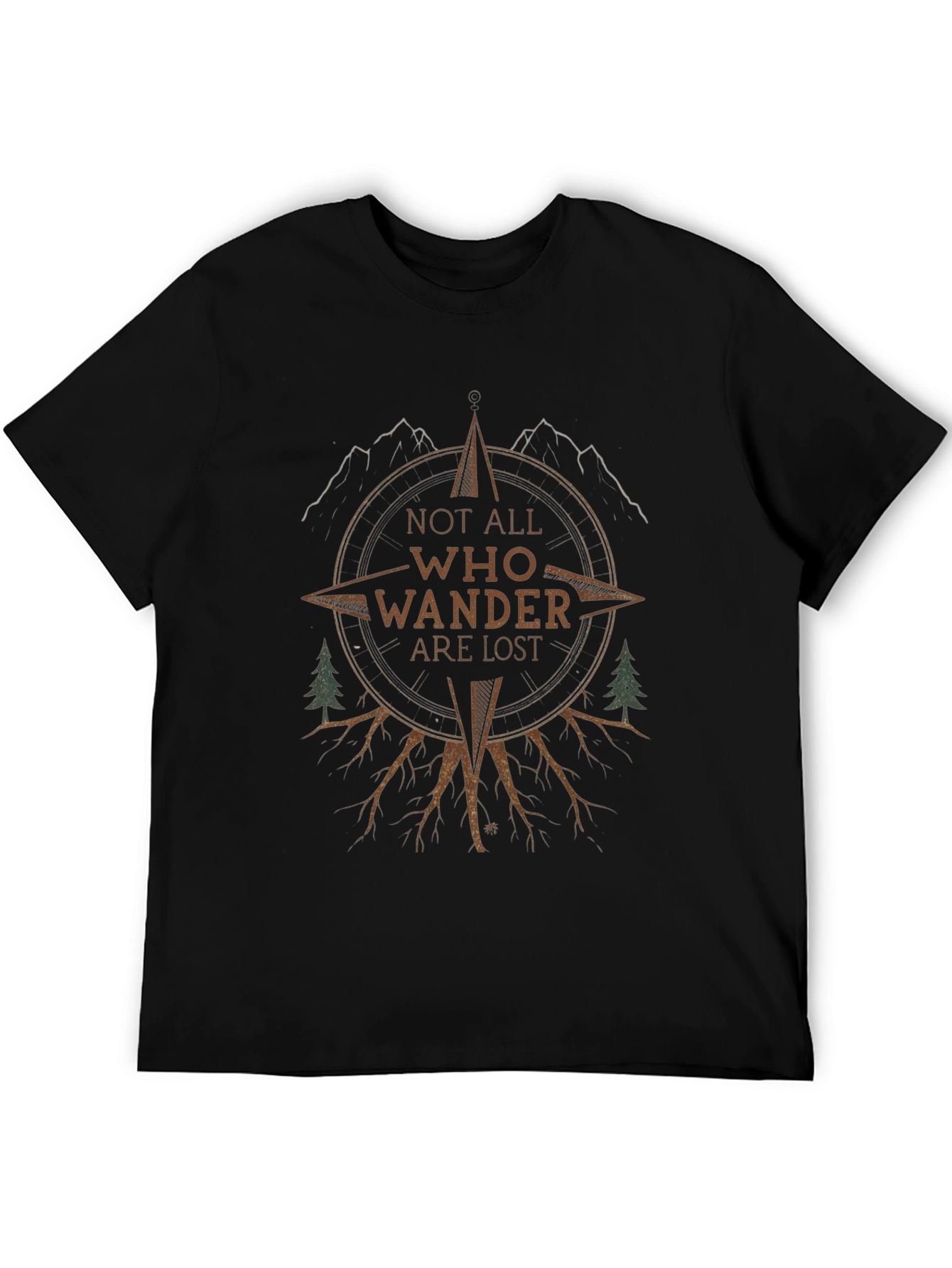 Wanderlust Compass Graphic T-Shirt - Adventure Awaits!