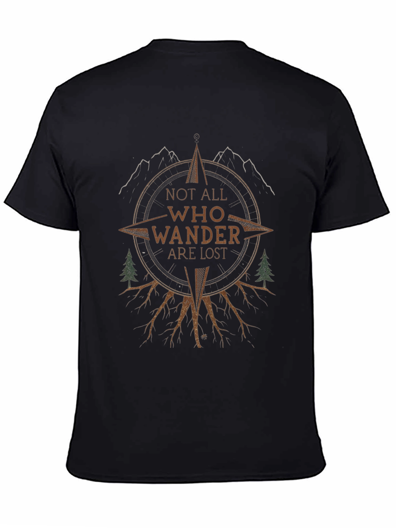 Wanderlust Compass Graphic T-Shirt - Adventure Awaits!