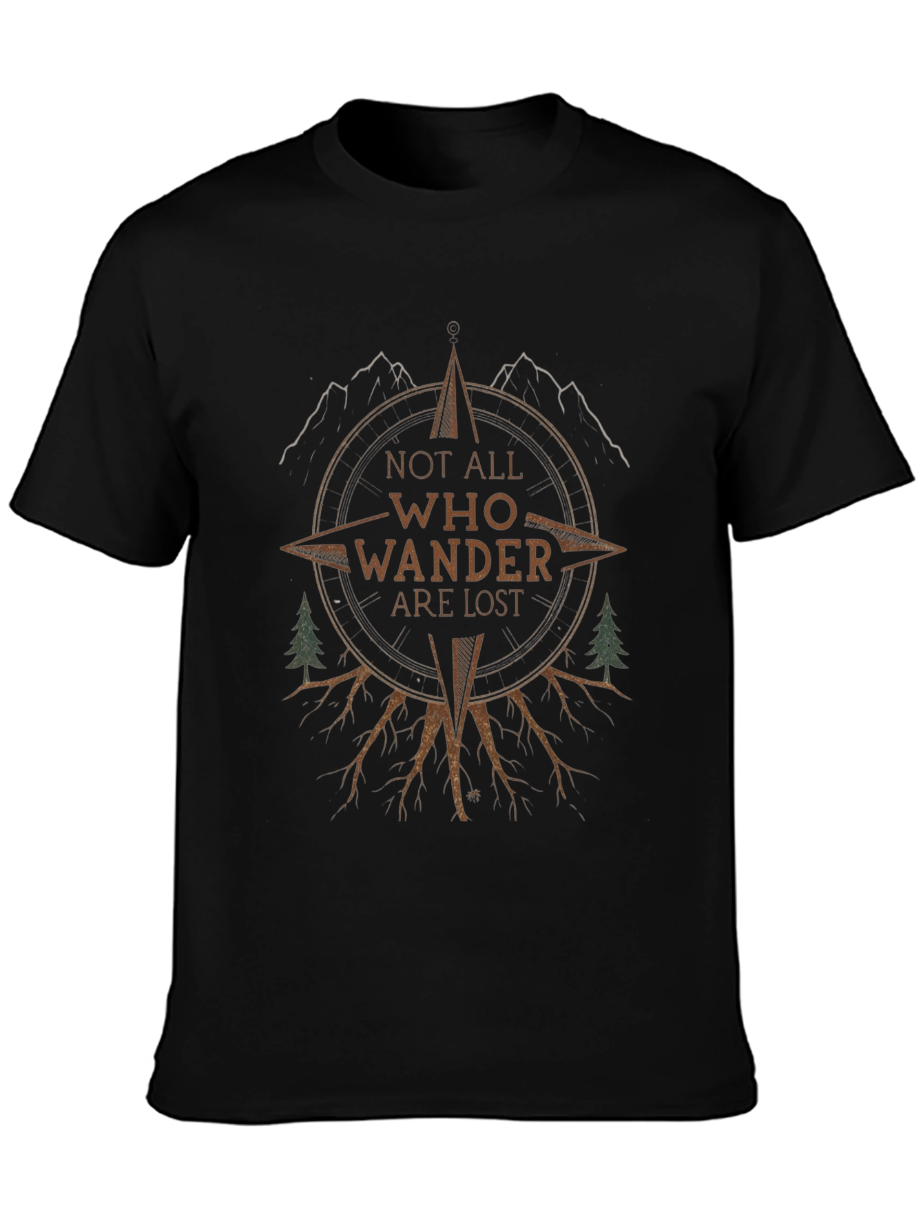 Wanderlust Compass Graphic T-Shirt - Adventure Awaits!