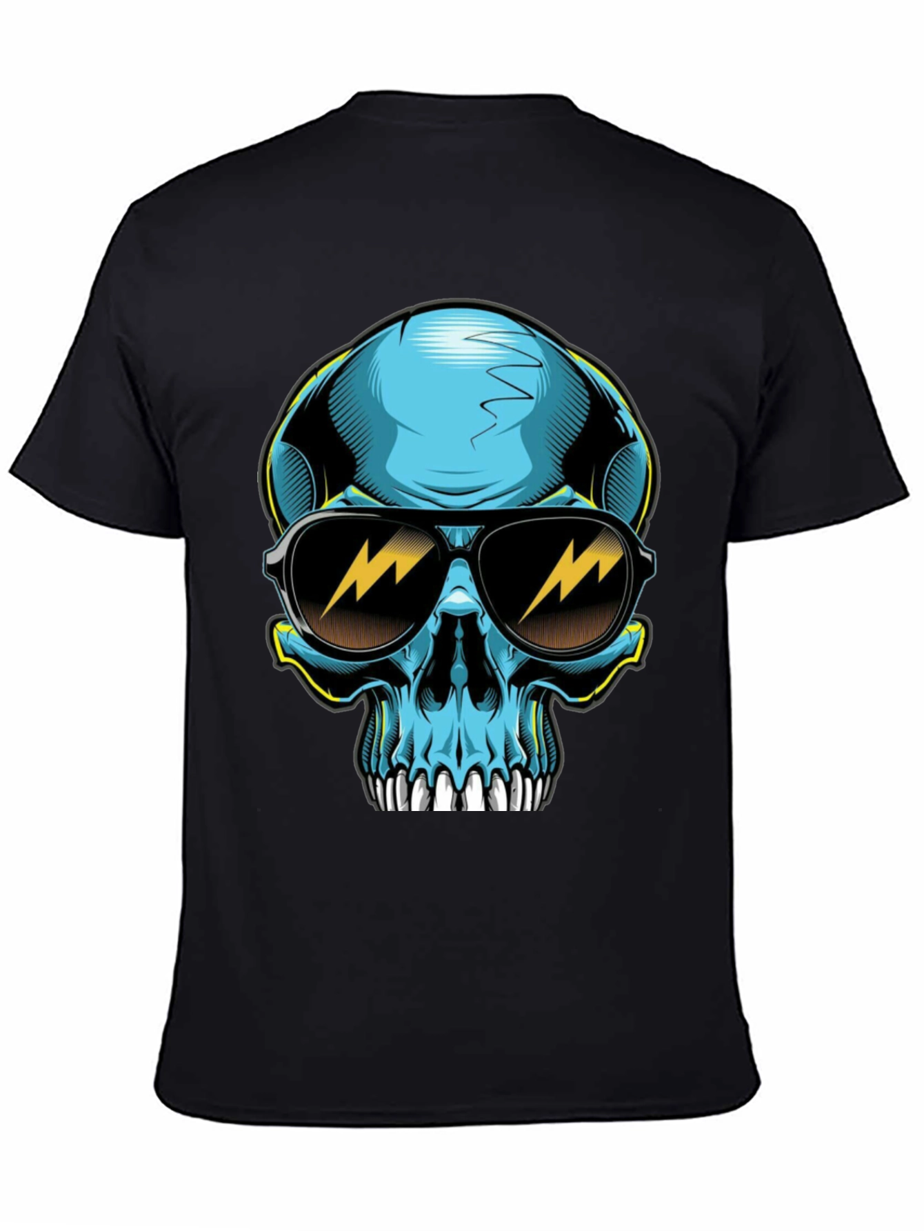 Cool Skull Graphic Tee - Black T-Shirt