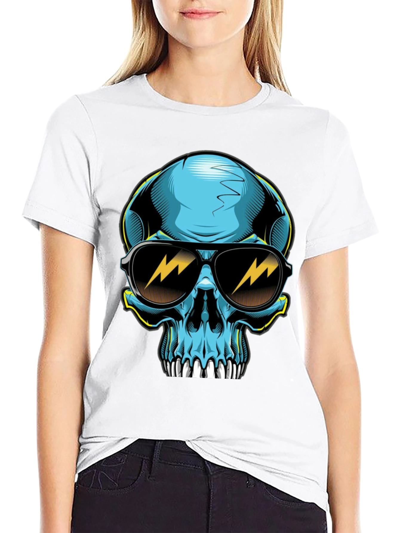 Cool Skull Graphic Tee - Black T-Shirt