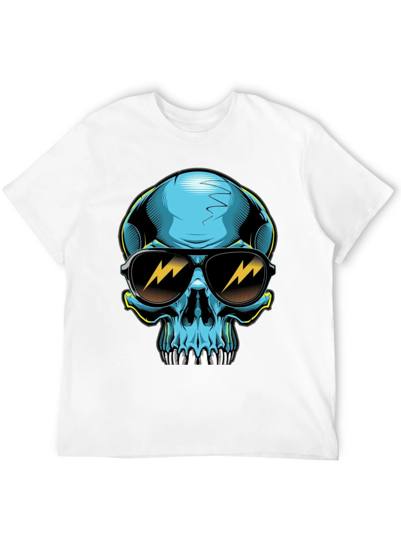 Cool Skull Graphic Tee - Black T-Shirt