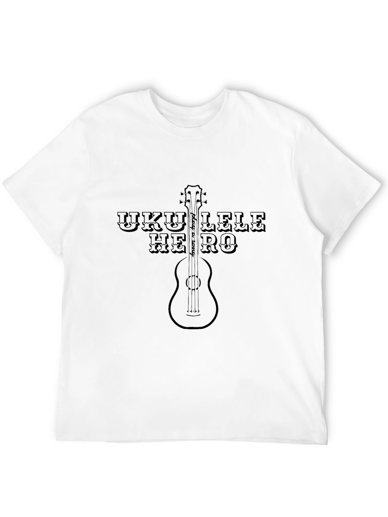 Ukulele Hero Graphic Tee - Music Lover T-Shirt