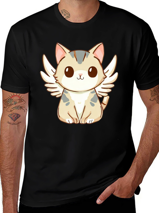 Angel Cat T-Shirt - Cute Kawaii Style