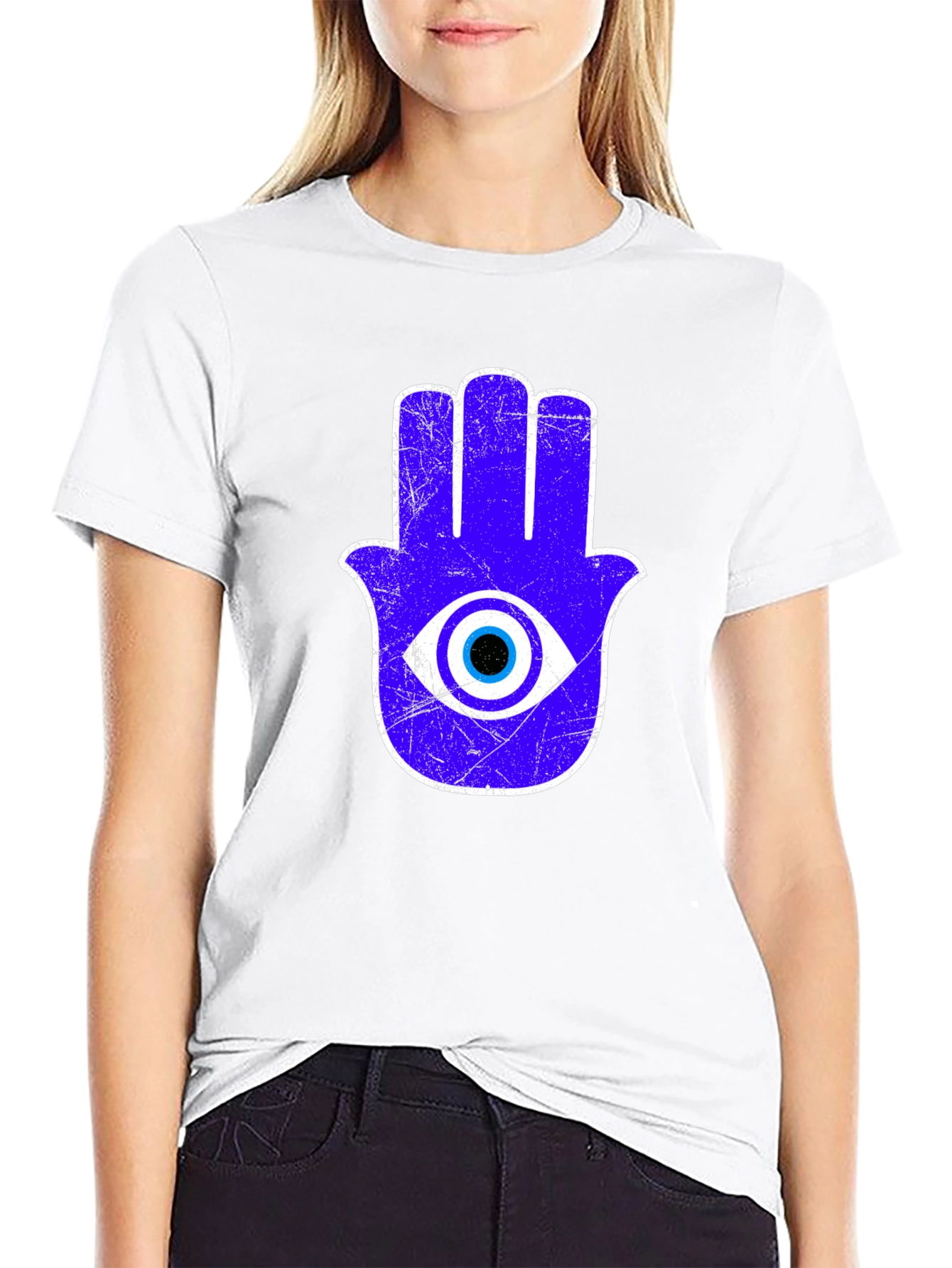 Hamsa Hand Evil Eye Graphic T-Shirt