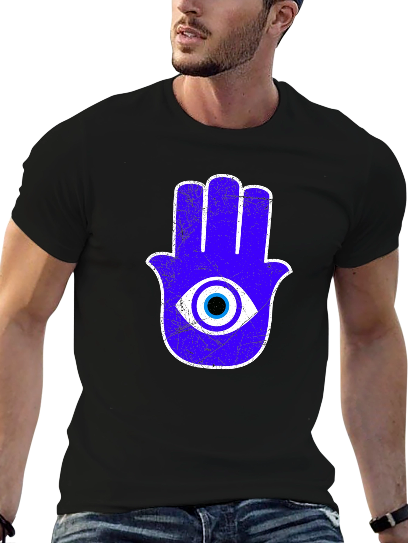 Hamsa Hand Evil Eye Graphic T-Shirt