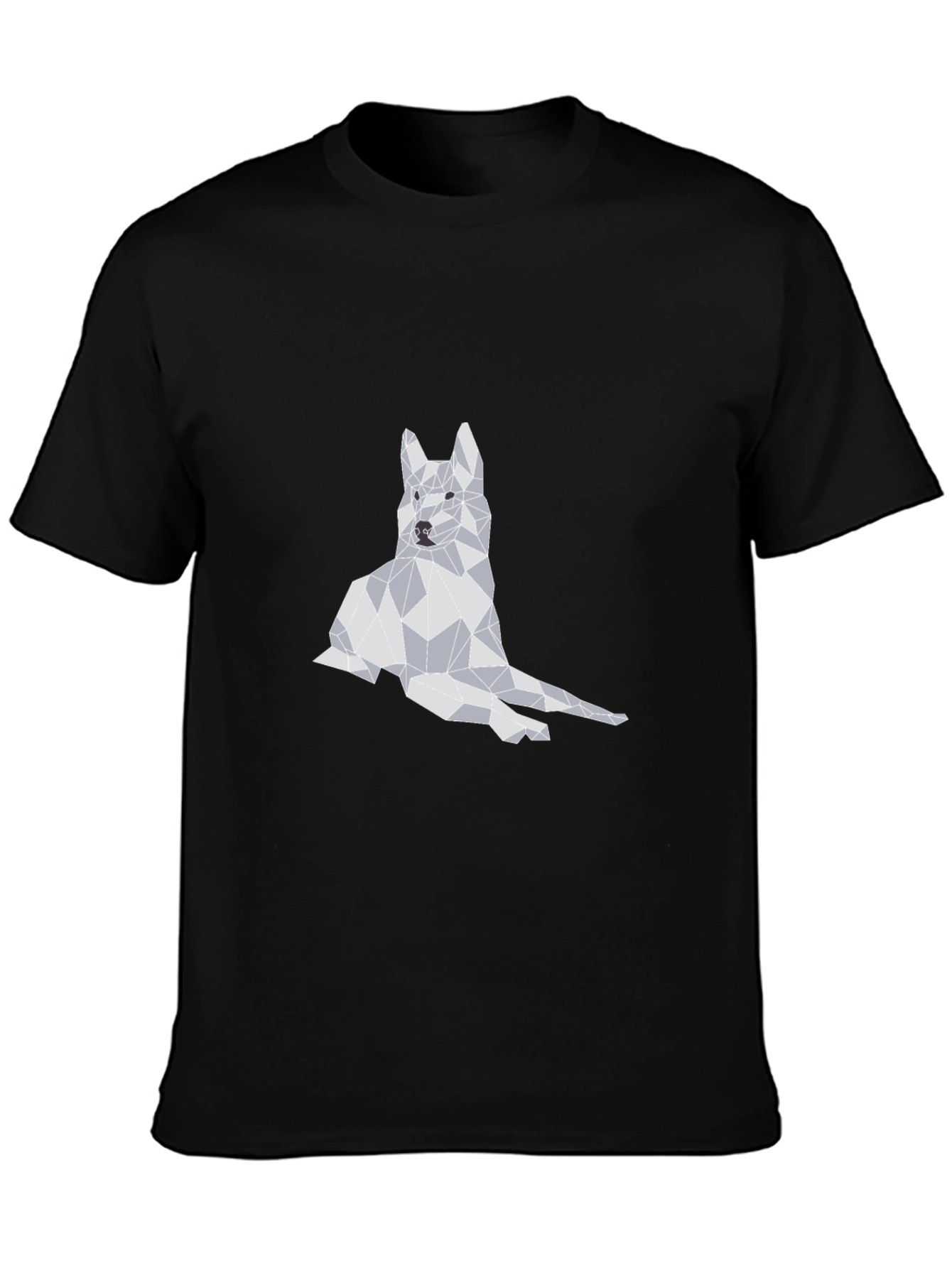 Geometric Dog Graphic T-Shirt