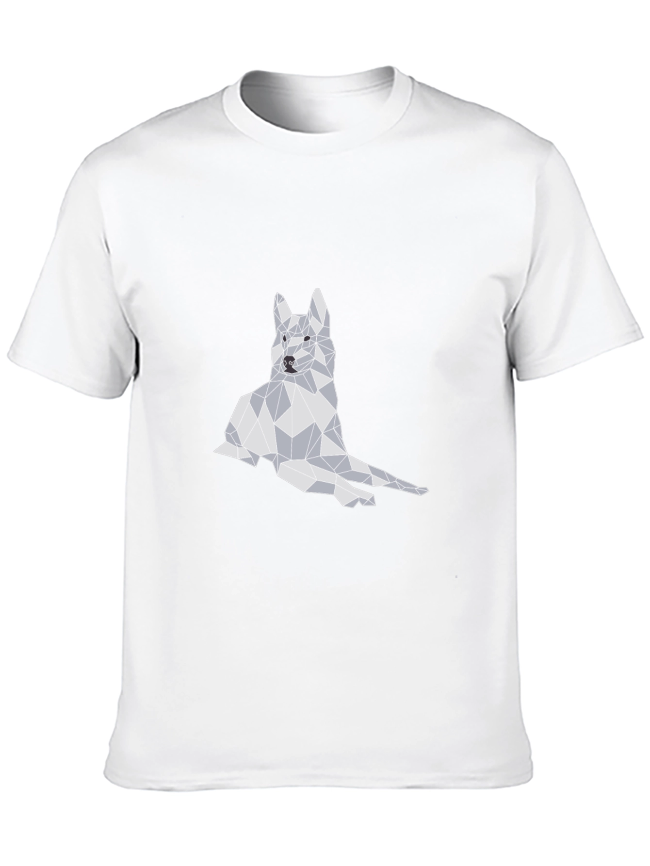 Geometric Dog Graphic T-Shirt