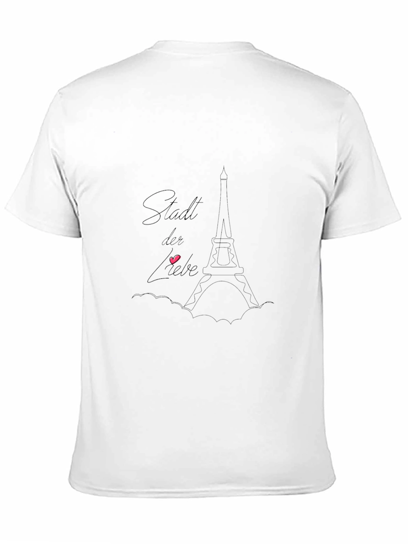 Paris Love City Black T-Shirt